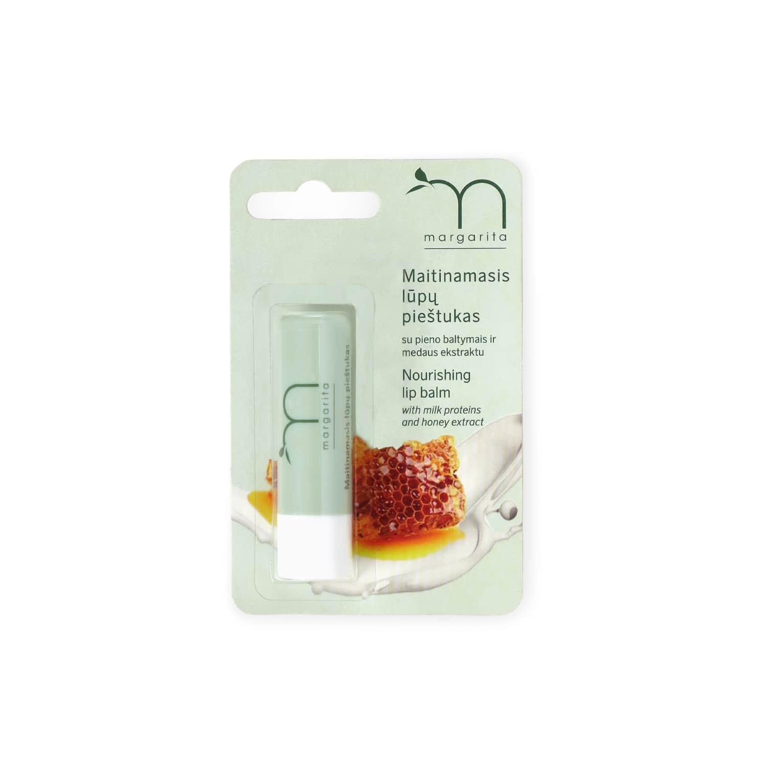 Lip balm with milk, honey, MARGARITA, 5g