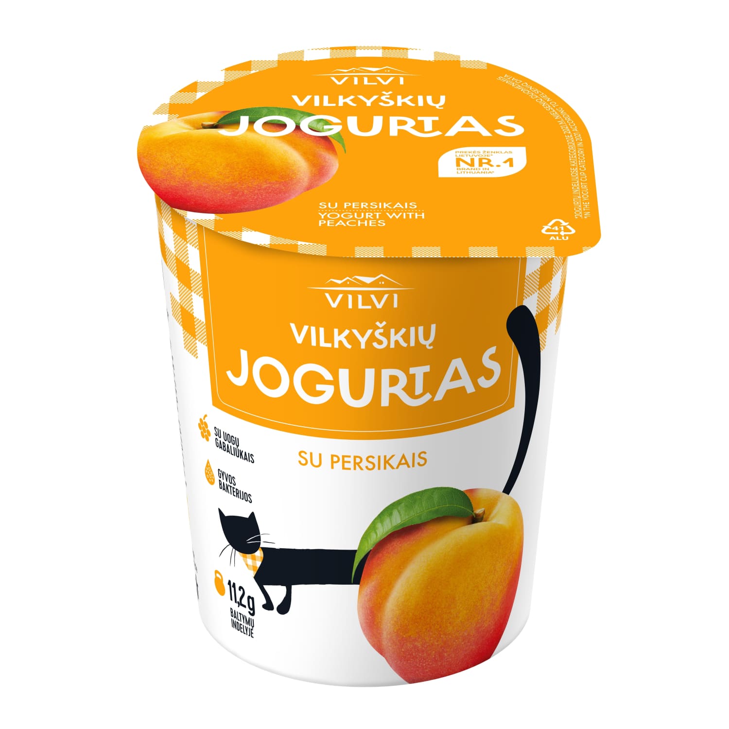 Jogurtas VILVI su pers. 3,6 % rieb. 350 g