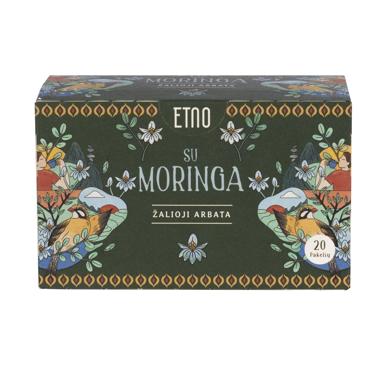 Зеленый чай с морингой ETNO, 20x2 г