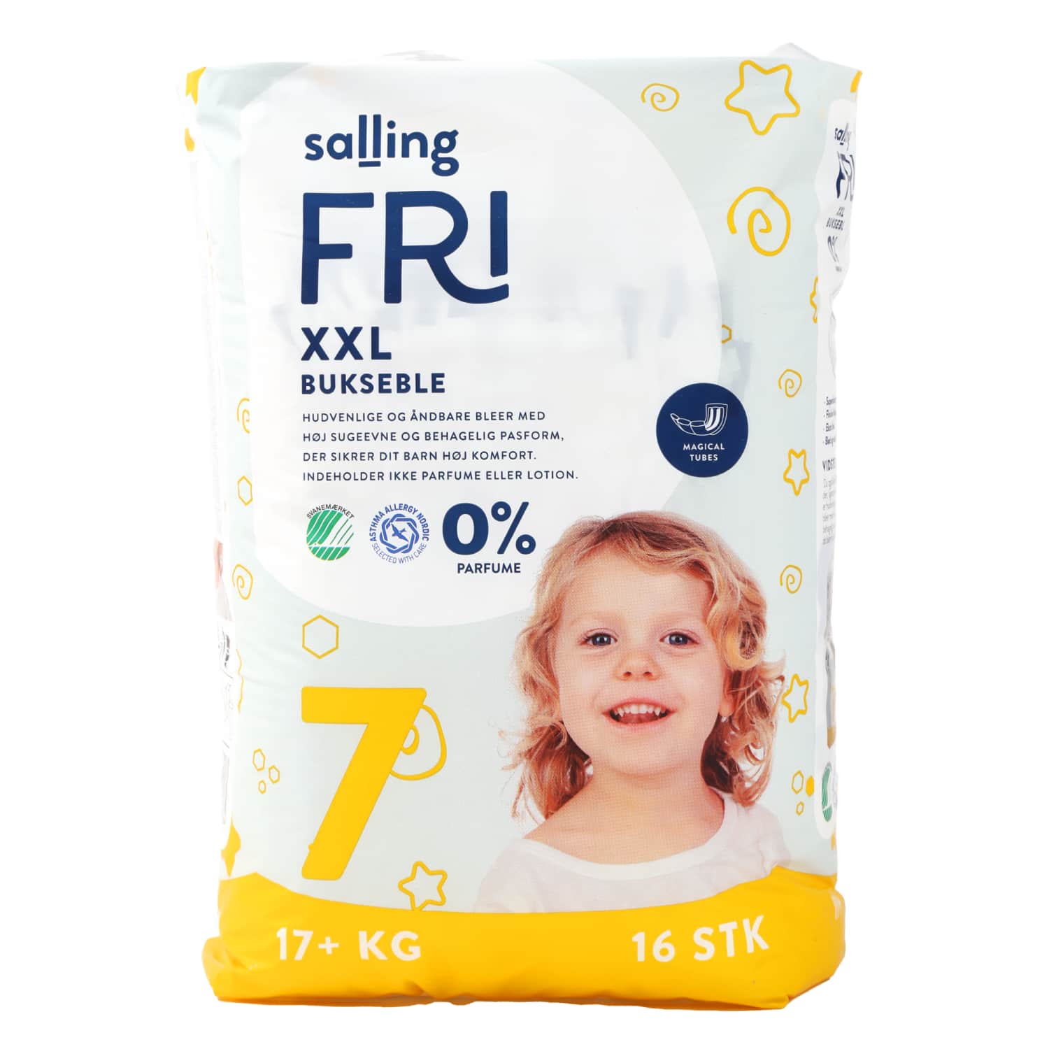 Sausk. SALLING FRI XXL, 7 d., 17+ kg, 16 vnt.