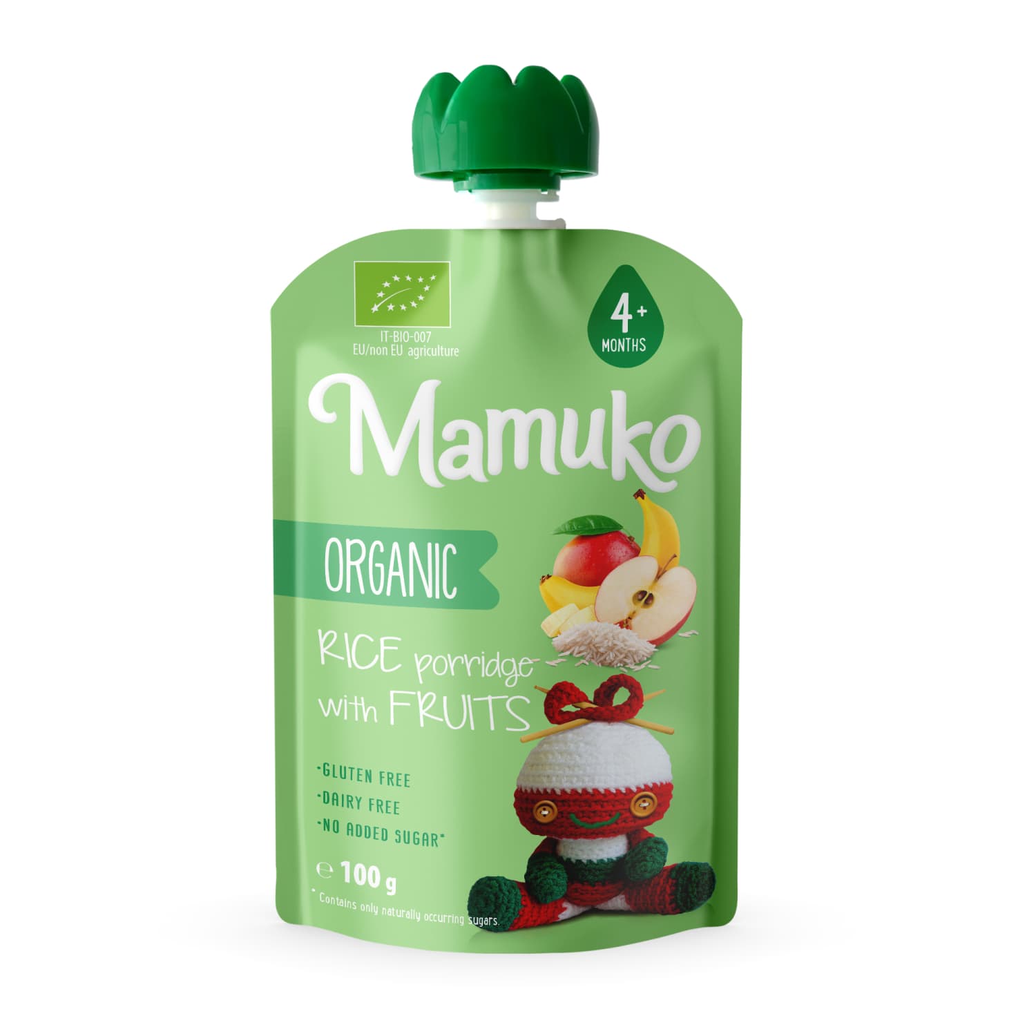 Ekologiška MAMUKO ryžių tyrelė, 4 mėn, 100 g