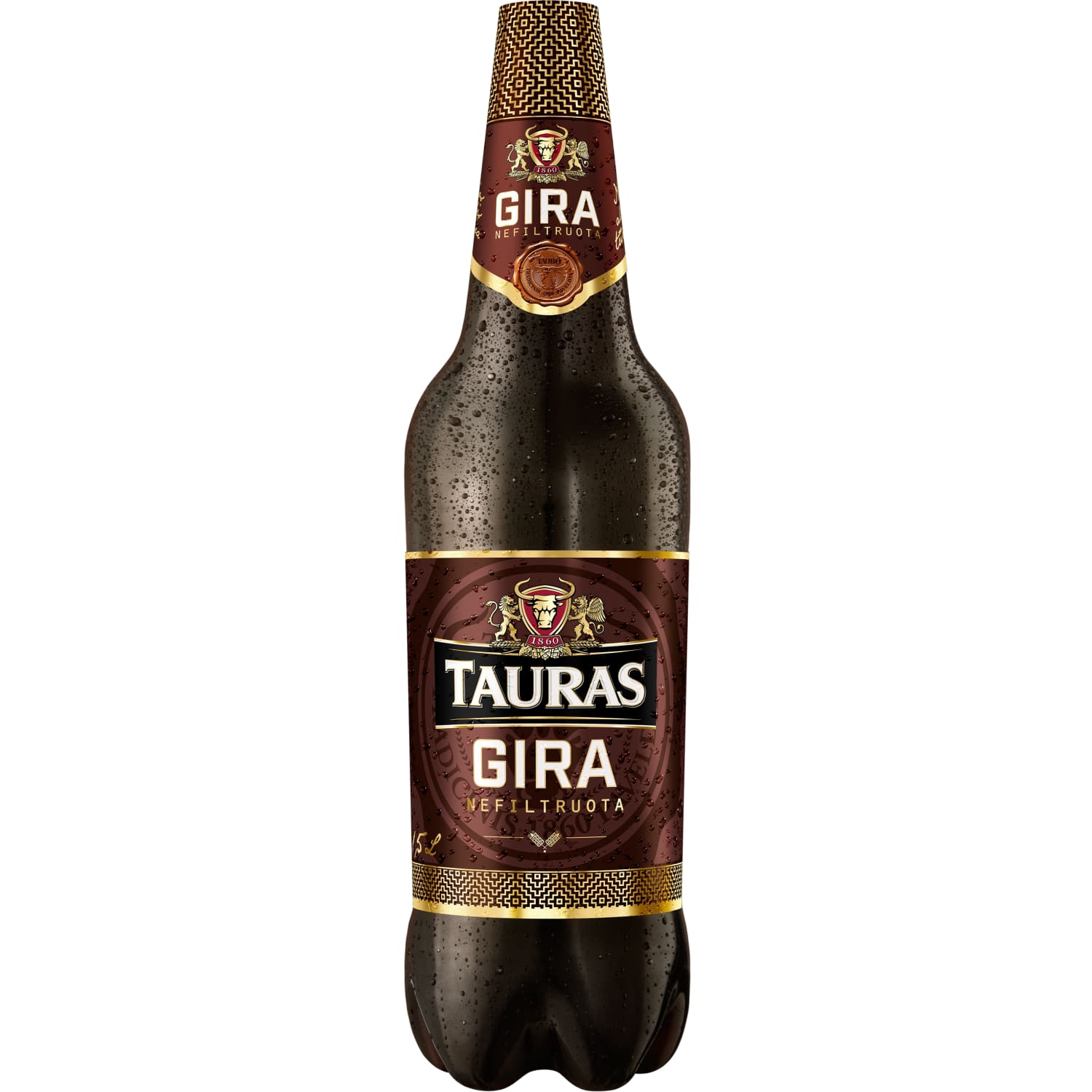 Unfiltered kvass TAURAS, 1.5l