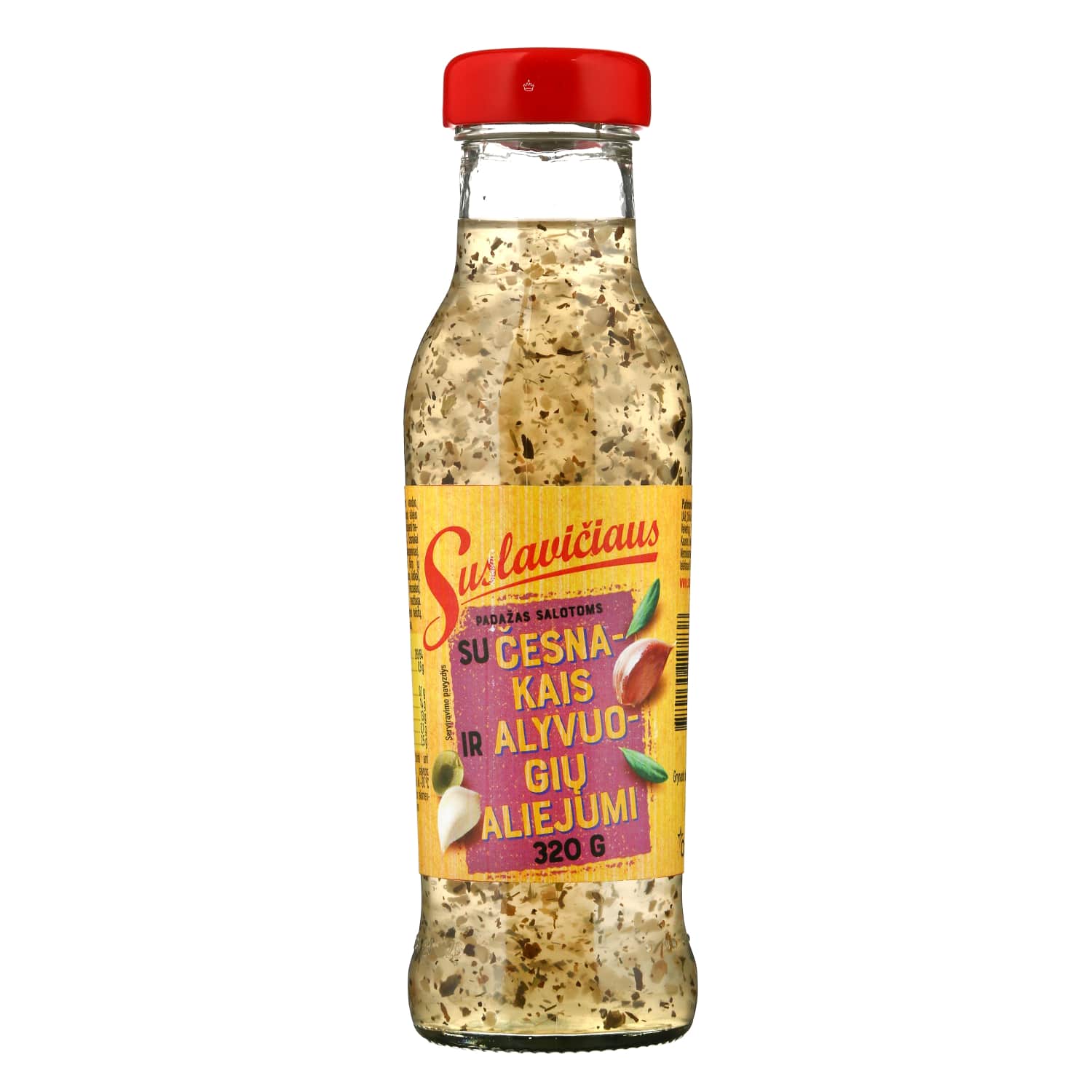 Соус SUSLAVIČIAUS с чесноком, оливковым маслом, 320г