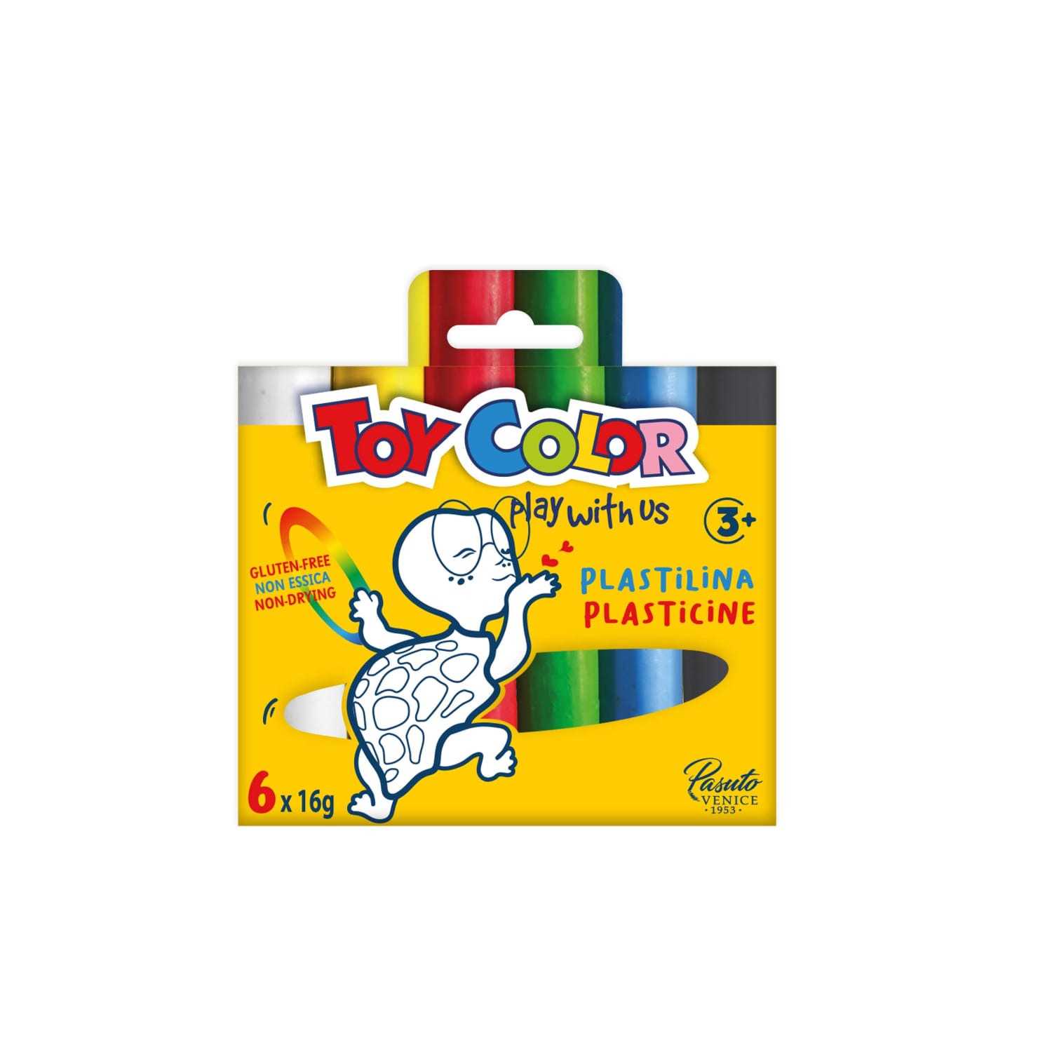 Plastilinas TOY COLOR, 6 spalvos