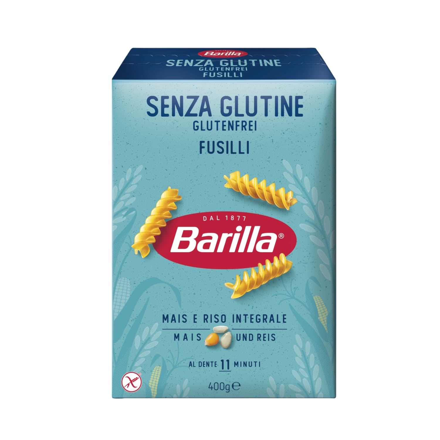 Gluten-free pasta BARILLA FUSILLI, 400 g