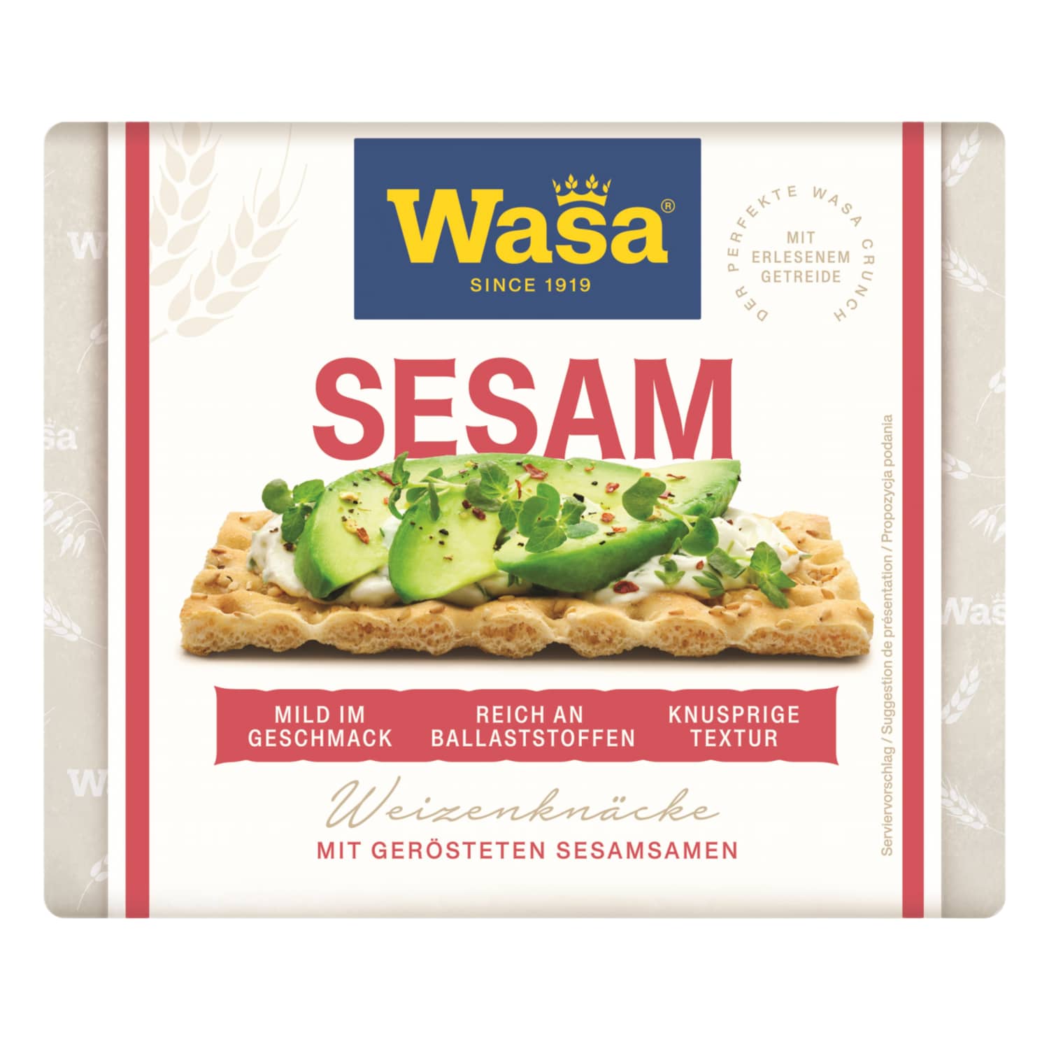 Kvietinės duonelės su sezamo sėkl. WASA ,200g
