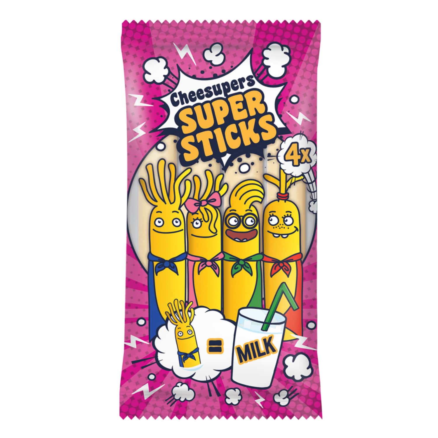 Тянущаяся моцарелла сырная палочка CHEESUPERS, 80 г