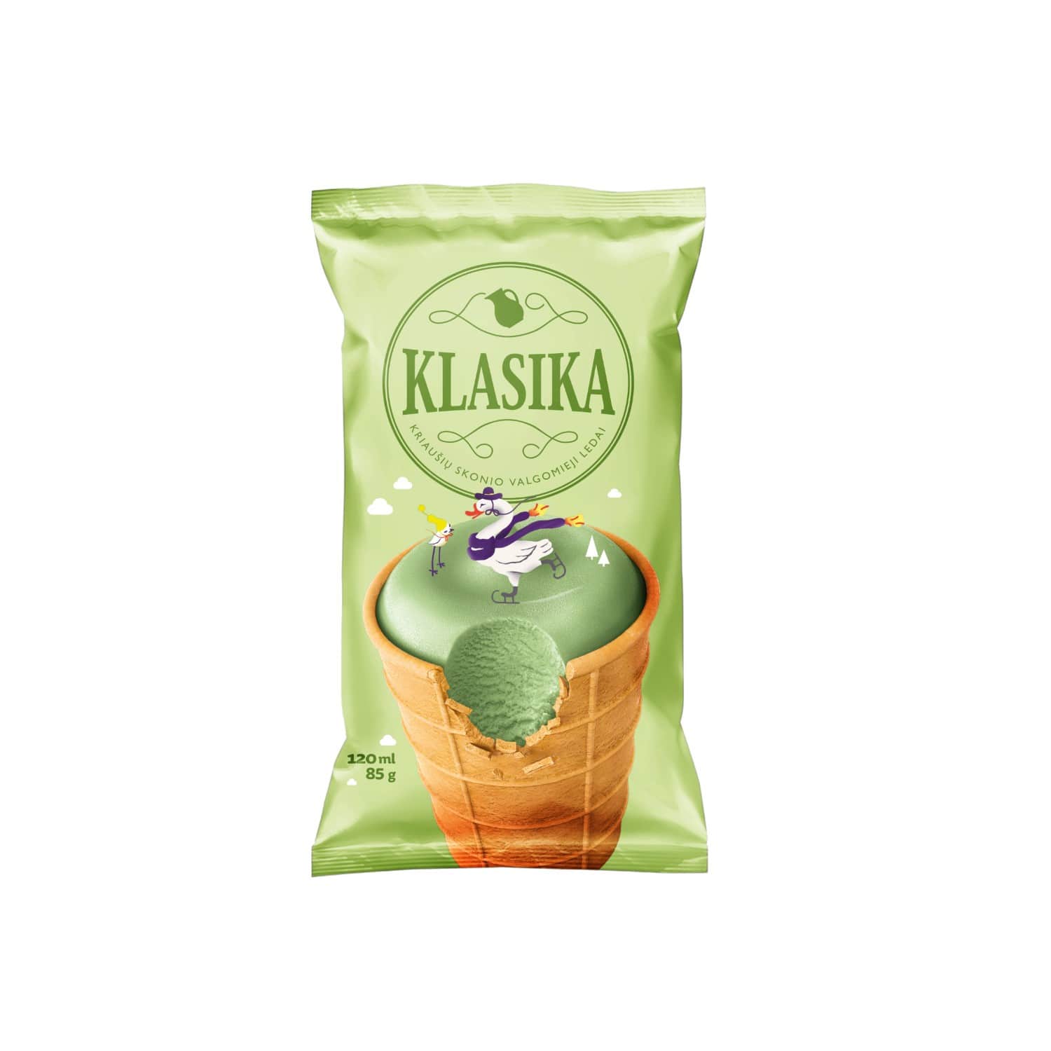 Грушевый пломбир KLASIKA, 120 мл/85г