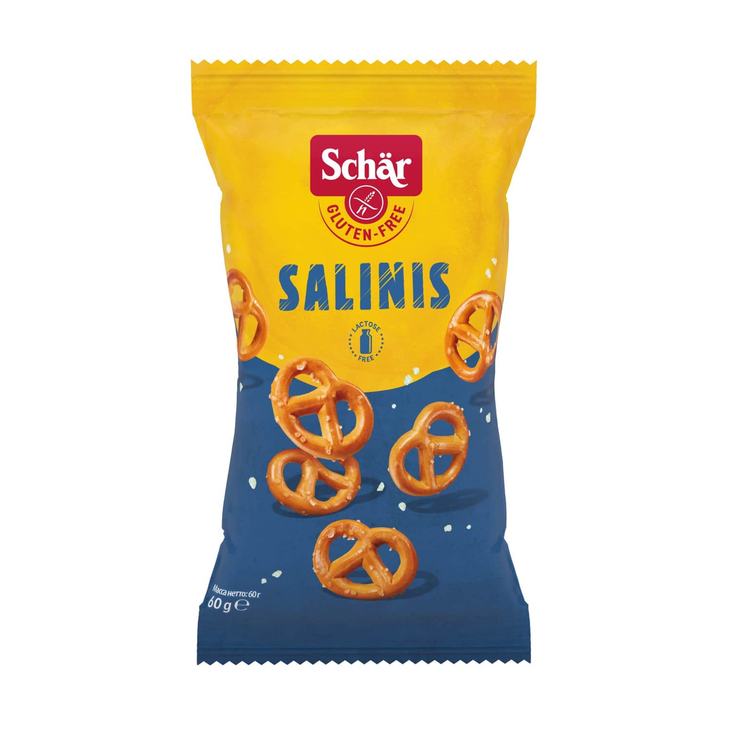 Salty twists SALINIS SCHAR, gluten-free, 60 g