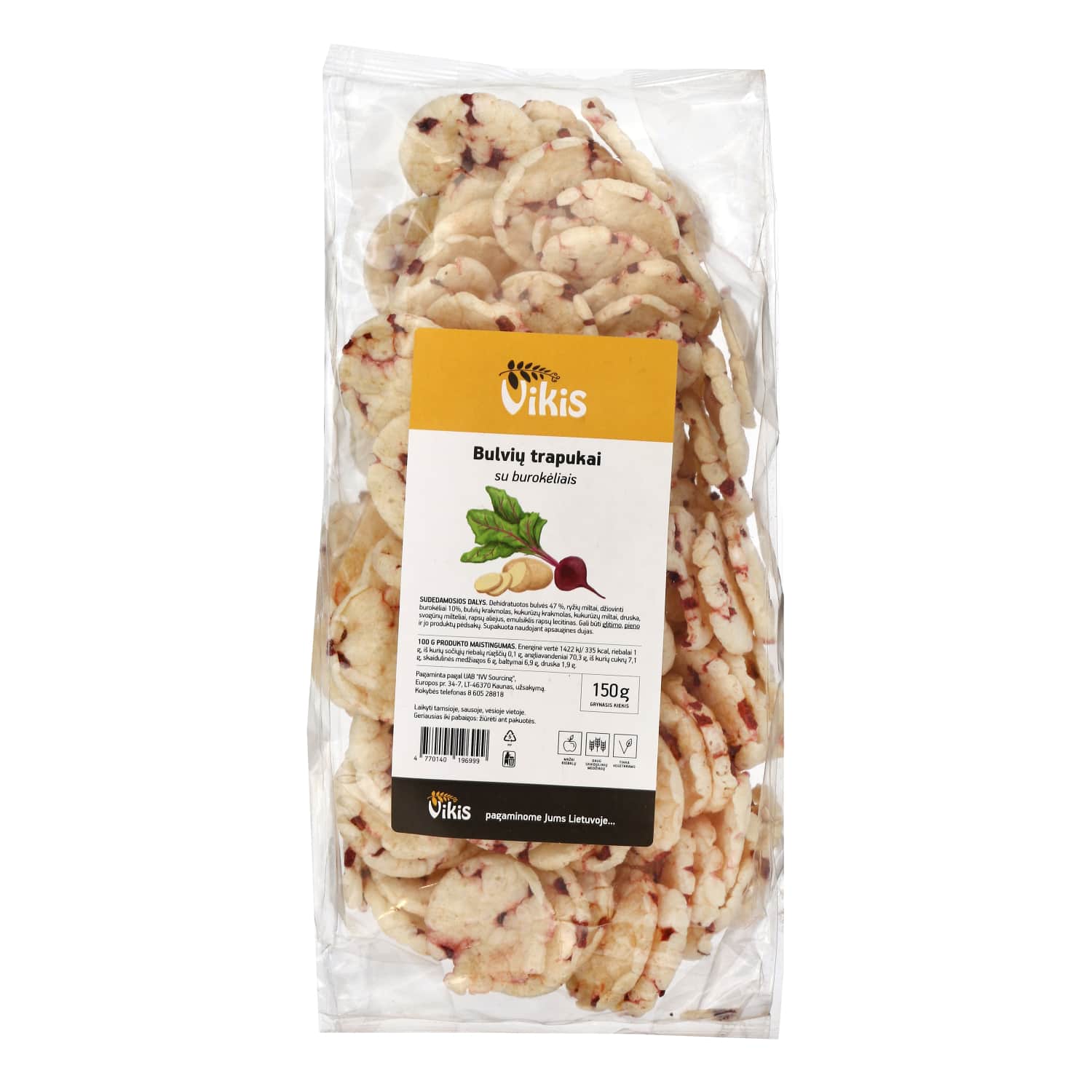 Картофельные хрустящие лепешки со свеклой VIKIS, 150 г