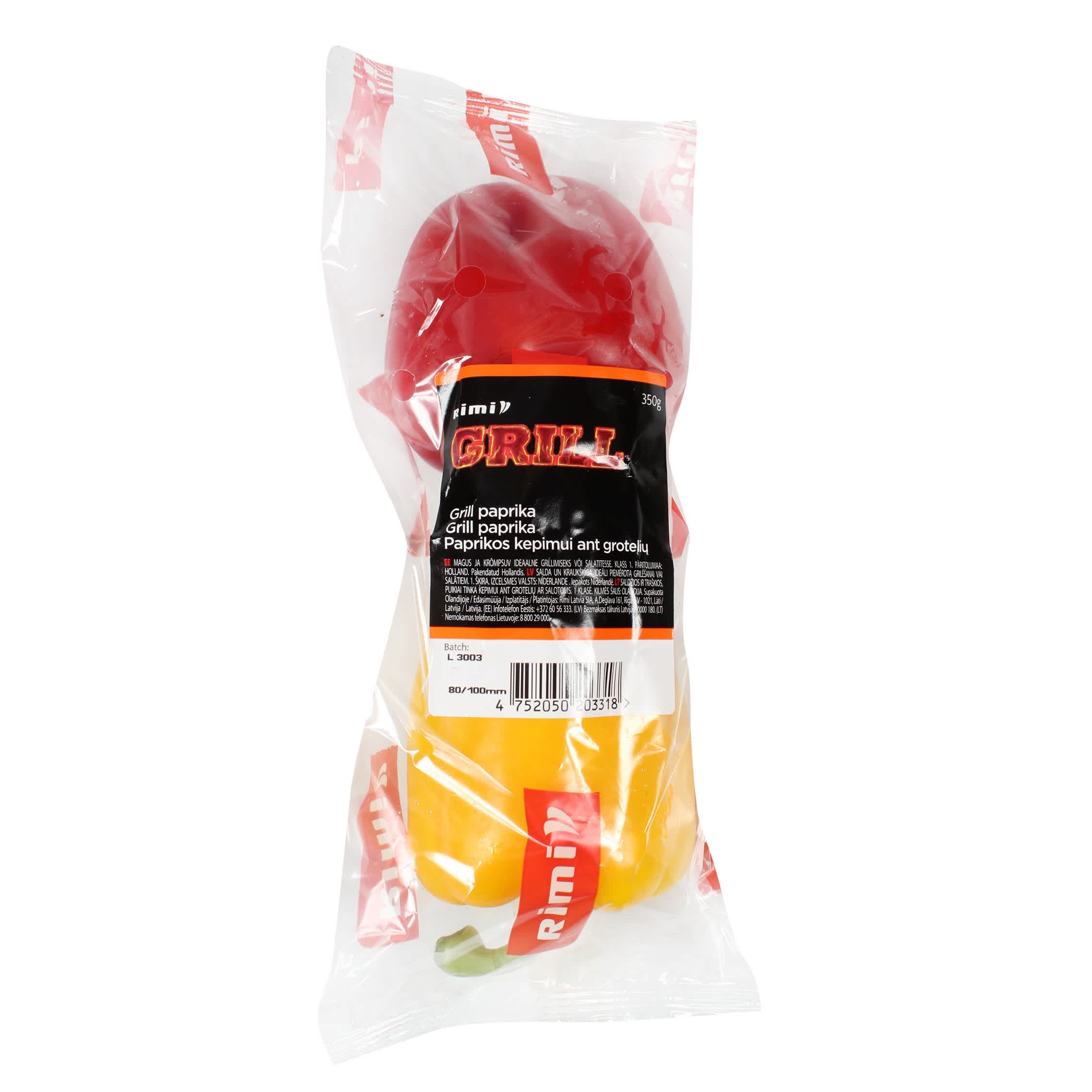 Peppers RIMI for baking, grade 1, 350 g