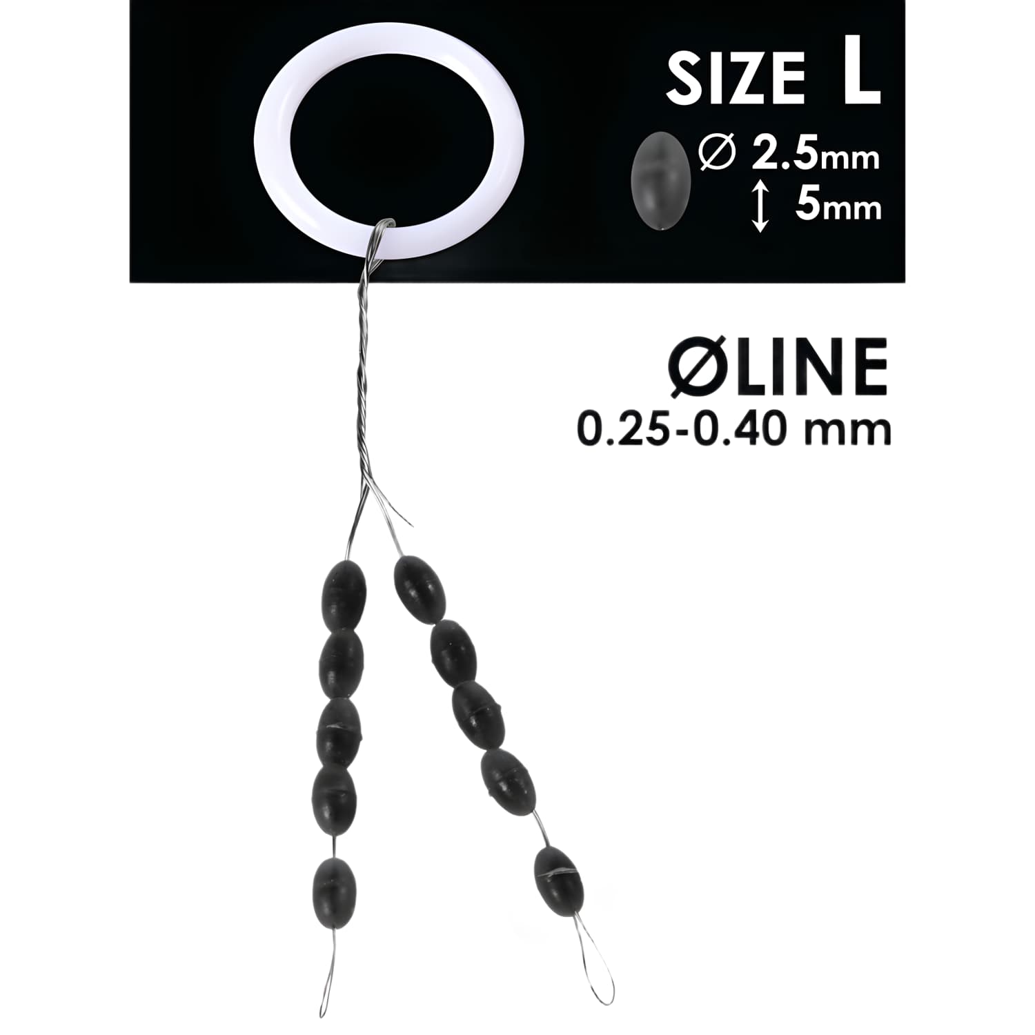 Silikon. stoperis SALMO RUBBER BERREL L