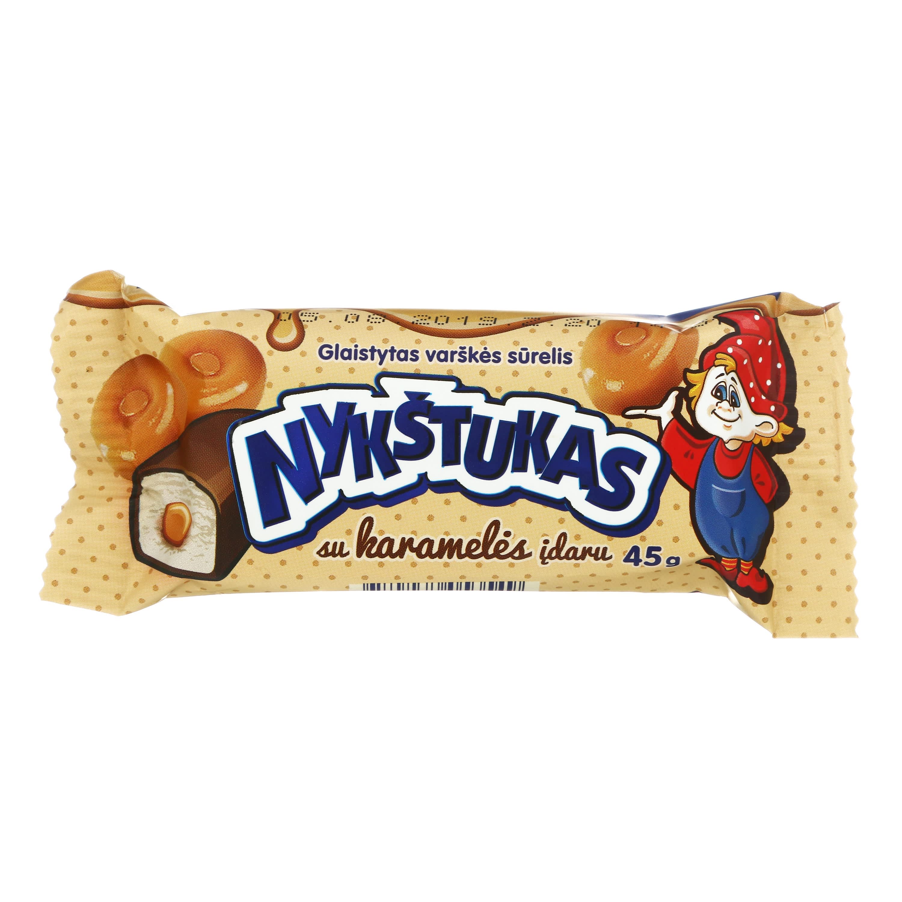 Творожный сыр с карамельной начинкой NYKŠTUKAS, 21%, 45 г