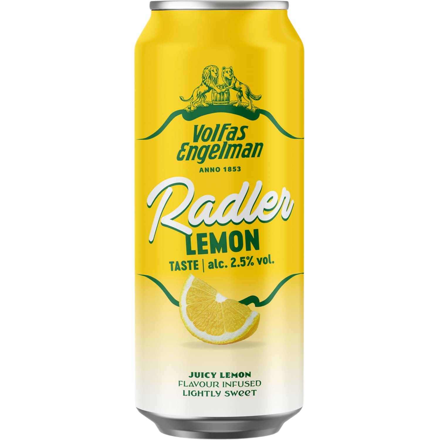 Al. kok. VOLFAS E.RADLER LEMON, 2,5 %, 0,5 l