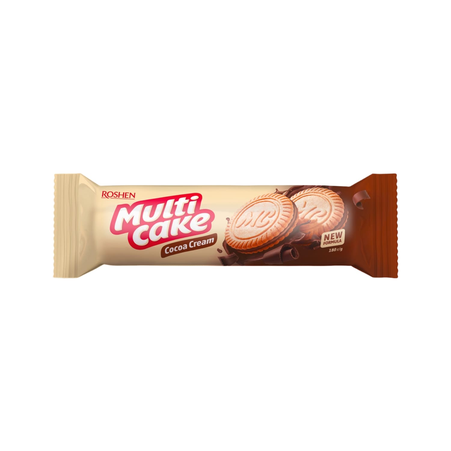 Печенье ROSHEN MULTICAKE, с какао начинкой, 180 г