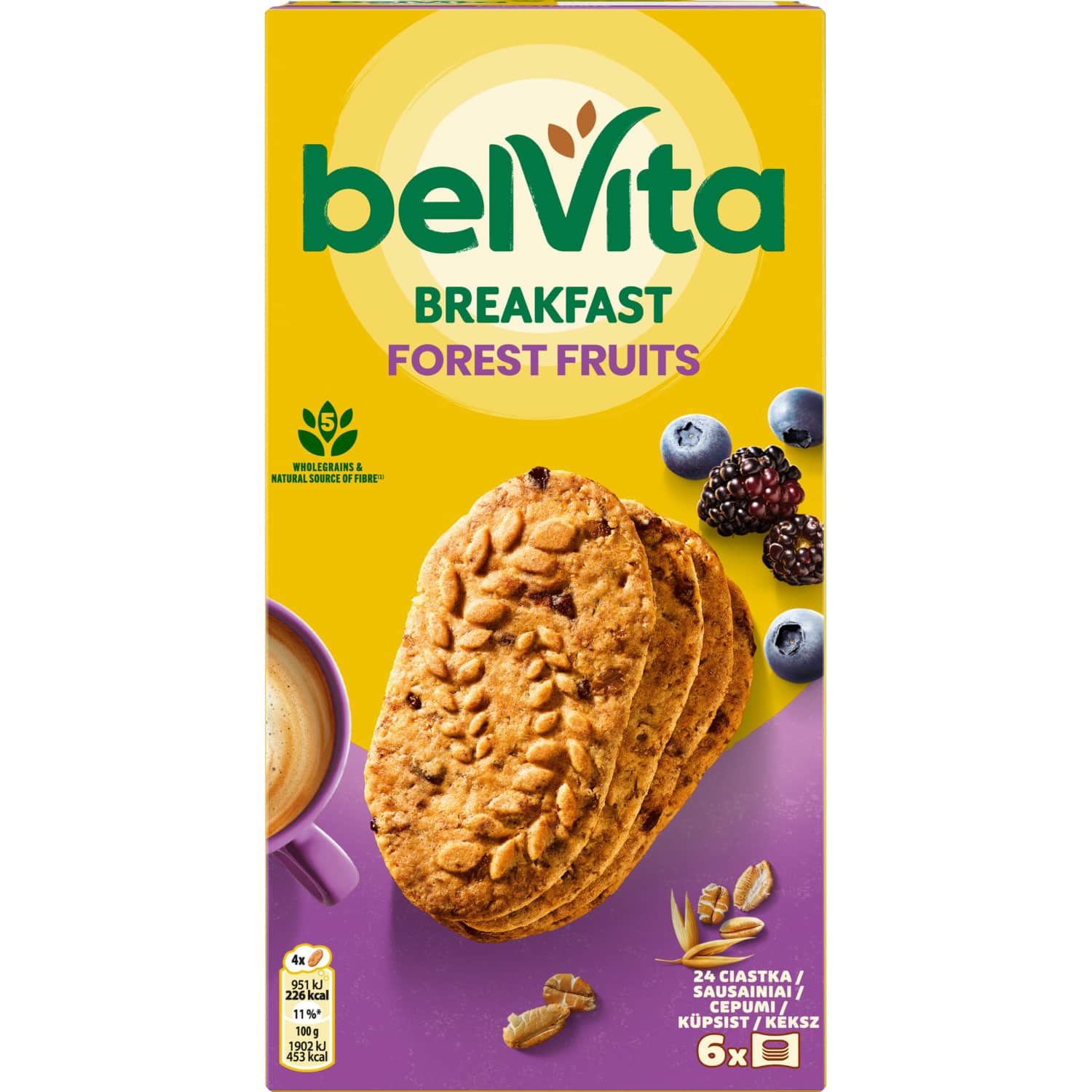 Cookies with forest berries BELVITA, 300 g