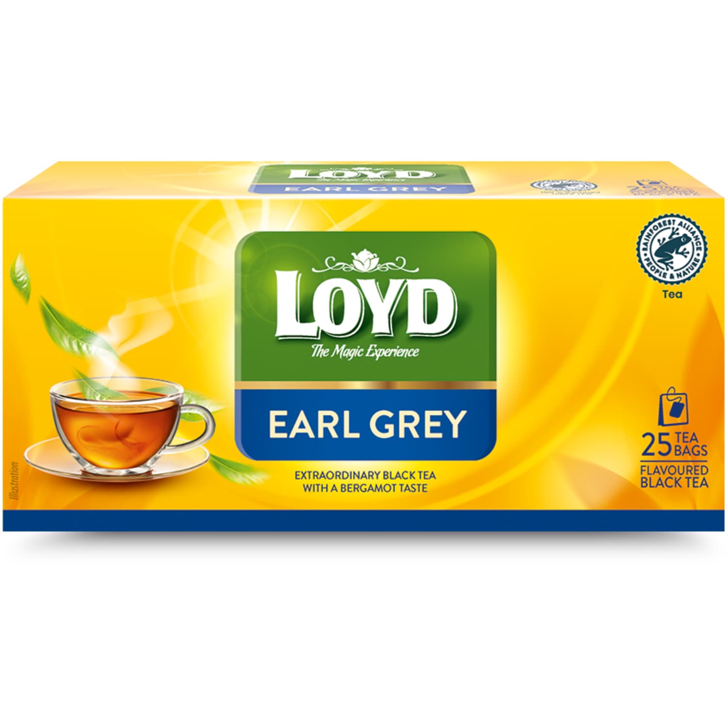 Чёрный чай LOYD EARL GREY, 25 x 1,7 г
