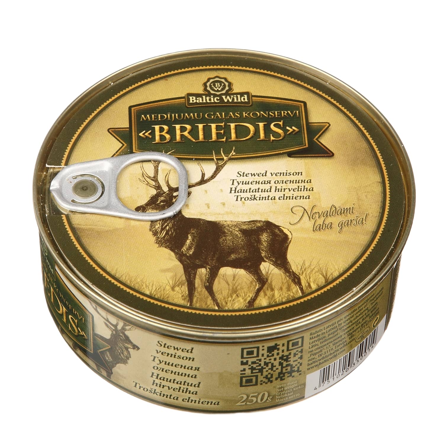 Тушеное мясо лося BALTIC WILD, 250 г