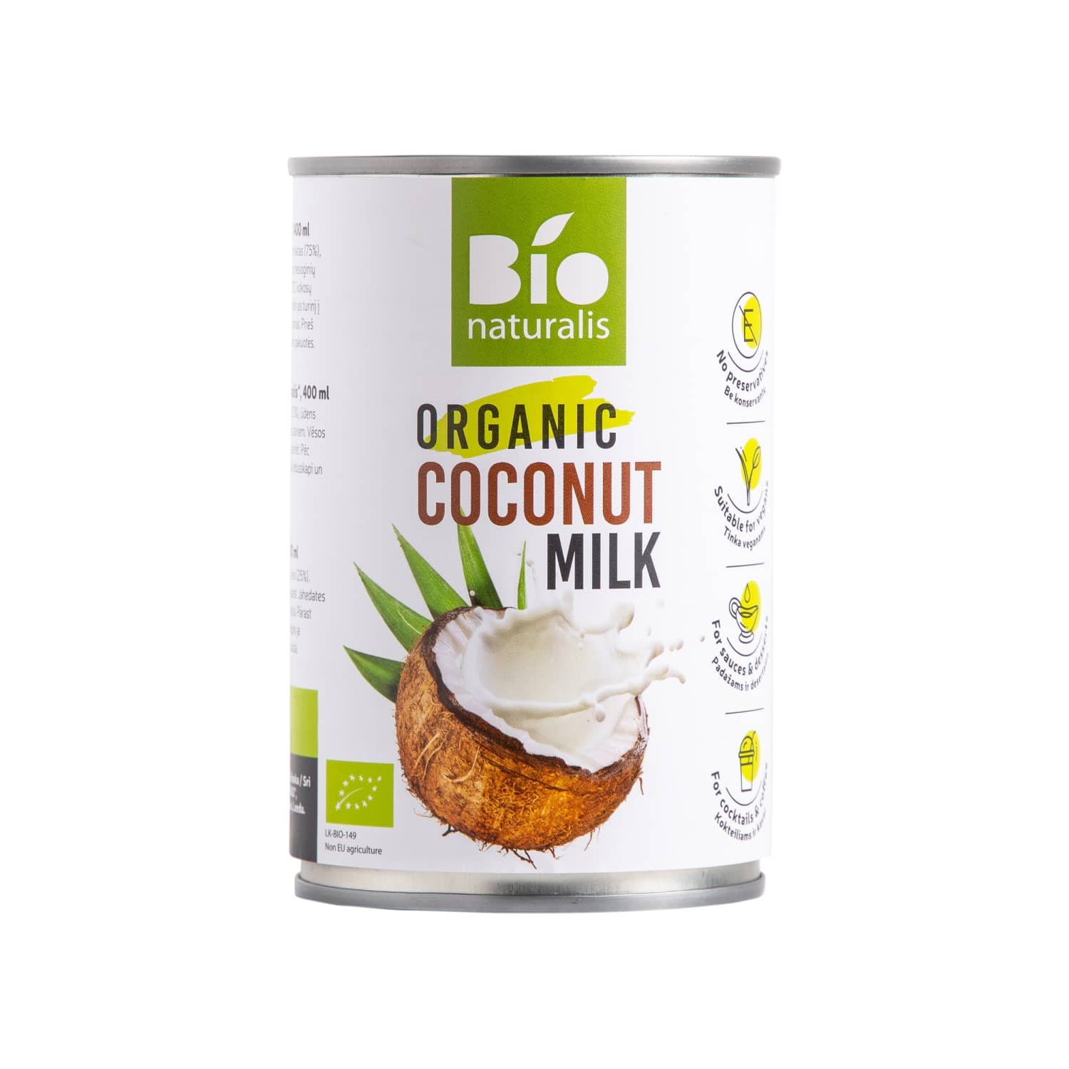 Ekolog. kokosų gėrimas BIONATURALIS, 400 ml