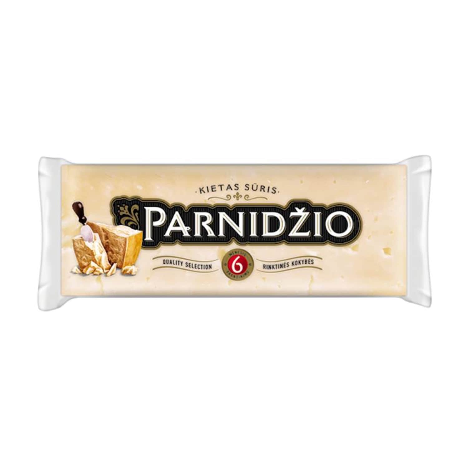 Kietasis sūris PARNIDŽIO, 38% riebumo,  200g