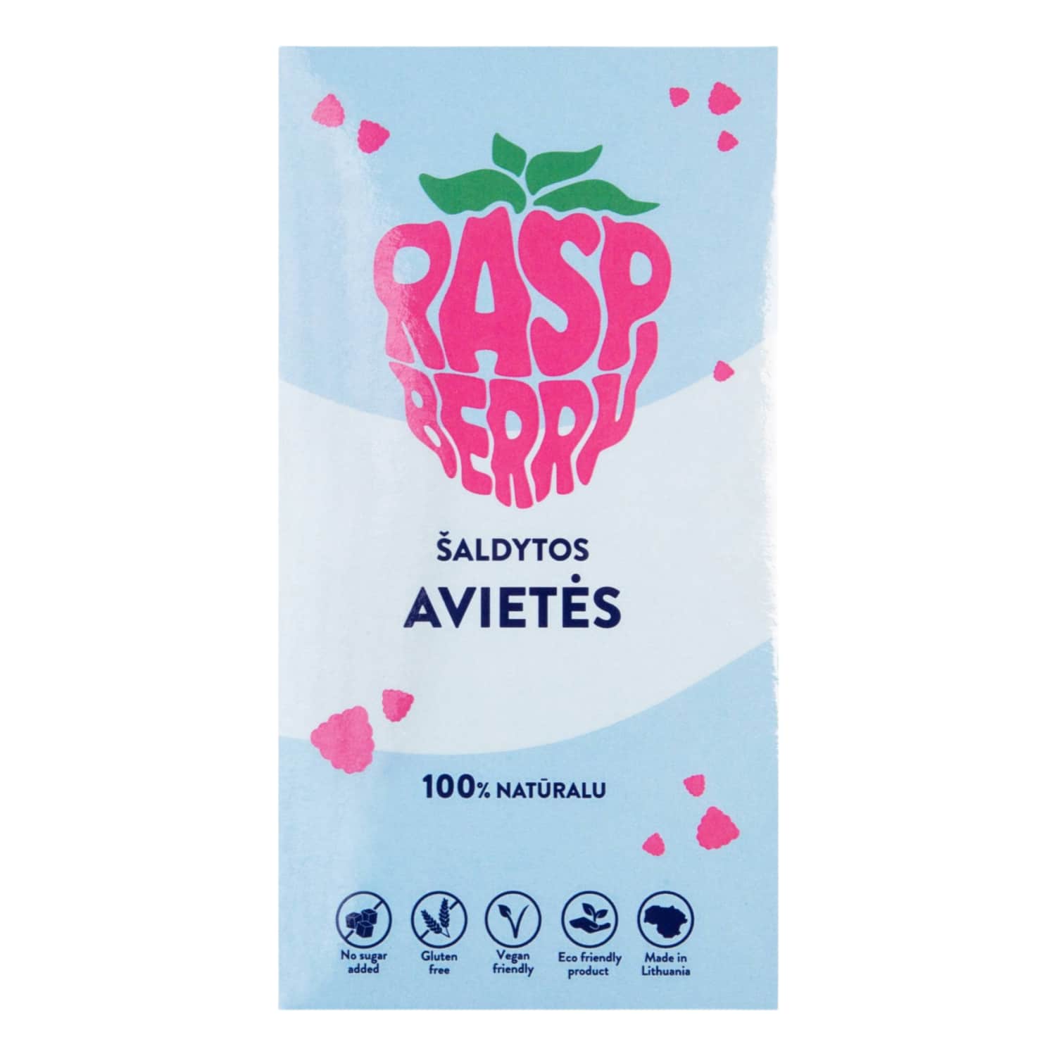 Frozen raspberries BERIBU, 300 g