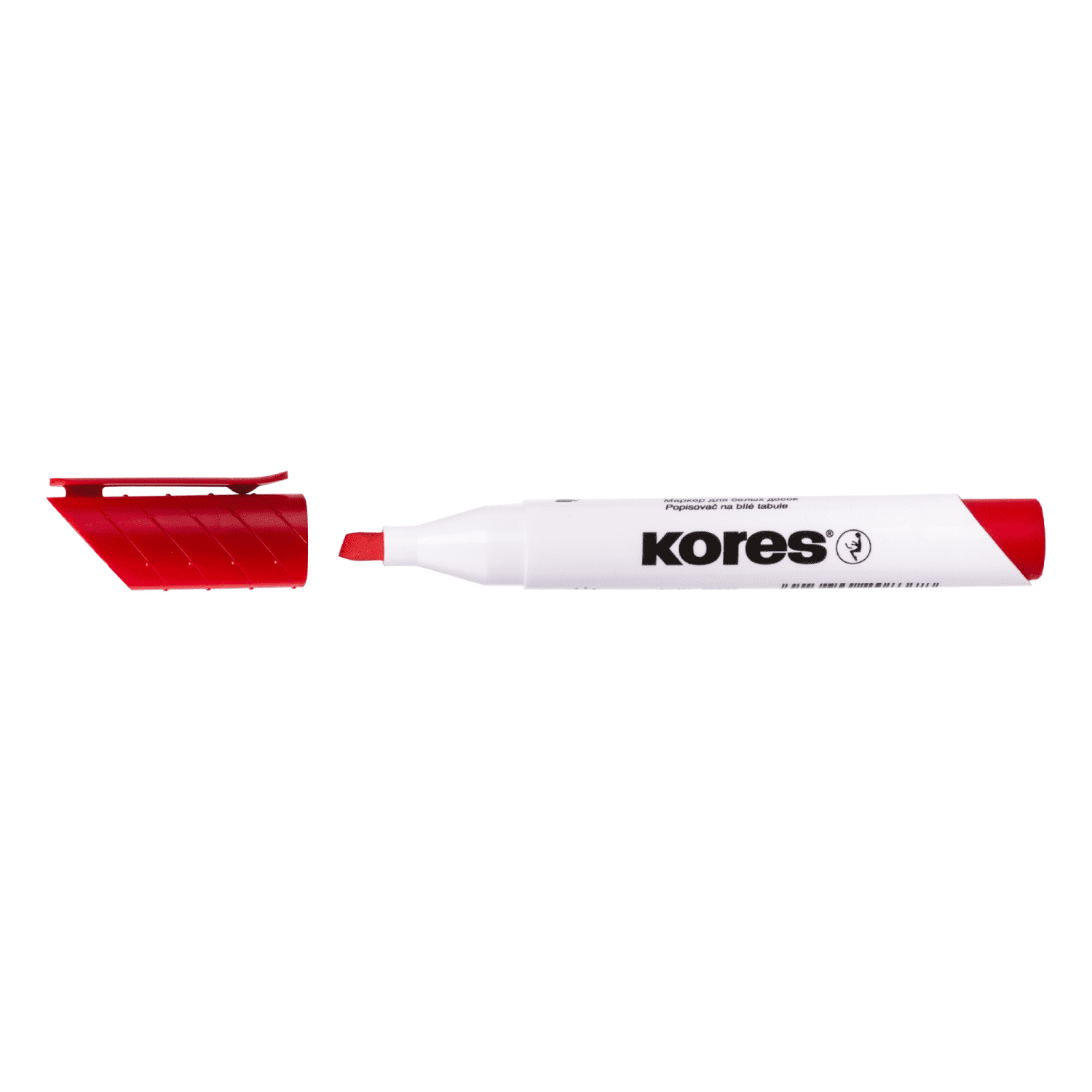 Markeris KORES K-MARKER XW2, raudonas