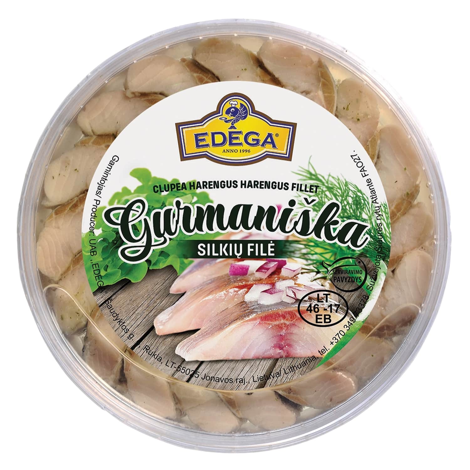 GURMANIŠKA silkių filė EDEGA, 200 g