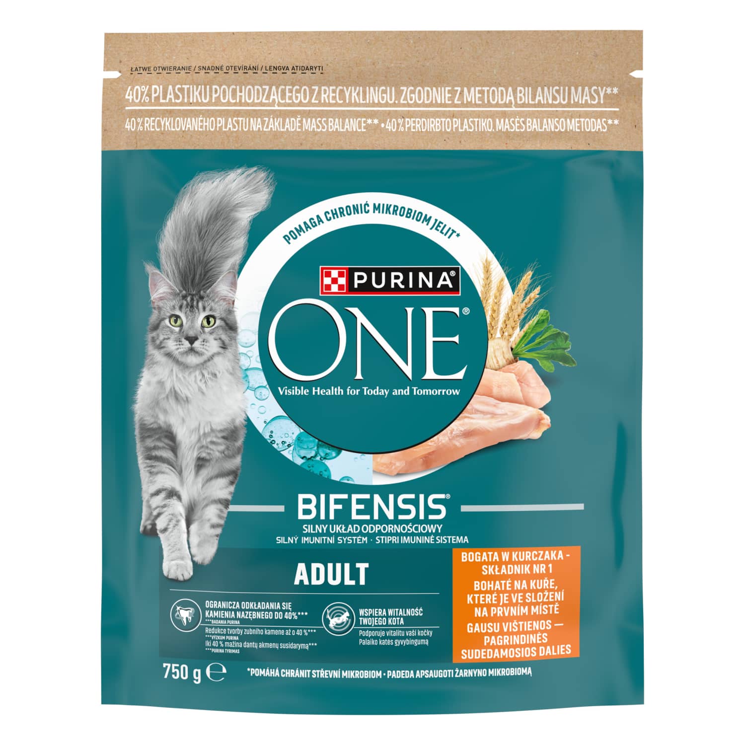 S. pašaras PURINA ONE katėms su višt., 750 g