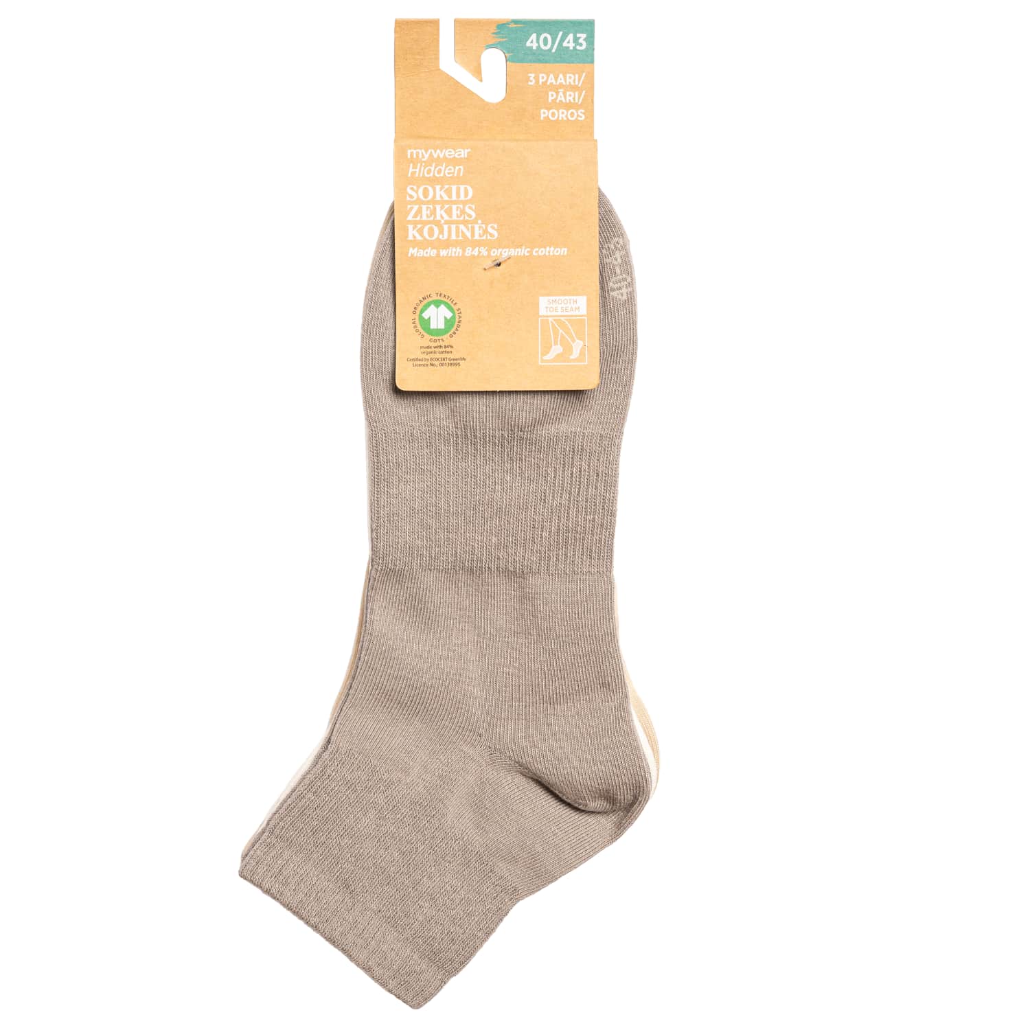 Kojinės MYWEAR, 40 / 43, 3 poros