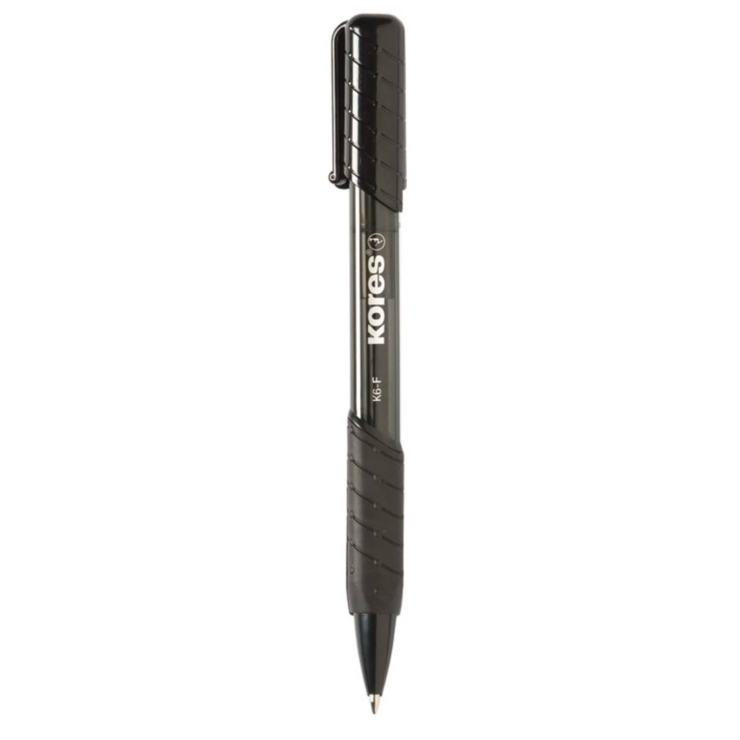 Rašiklis KORES K6-F, juodas