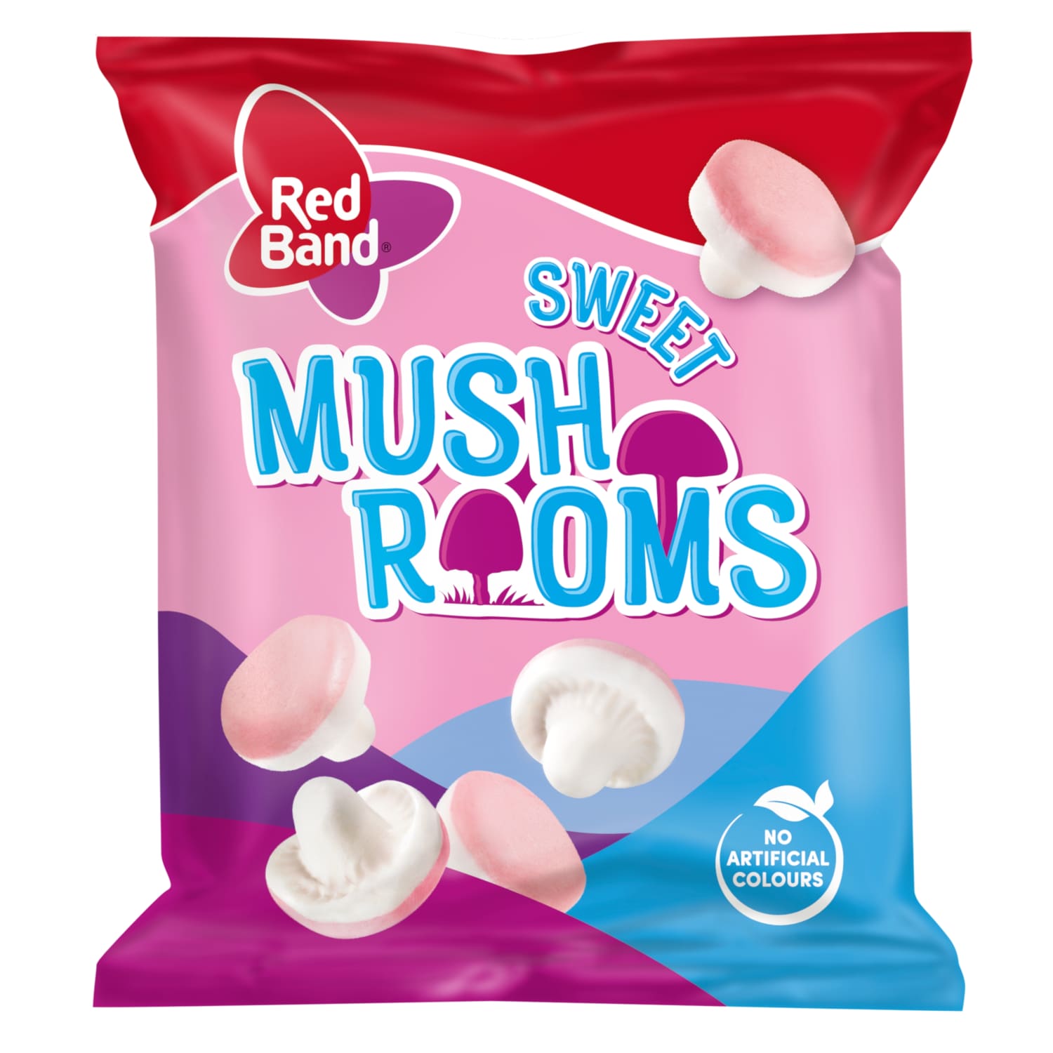 Gummy candies RED BAND SWEET MUSHROOMS, 100 g