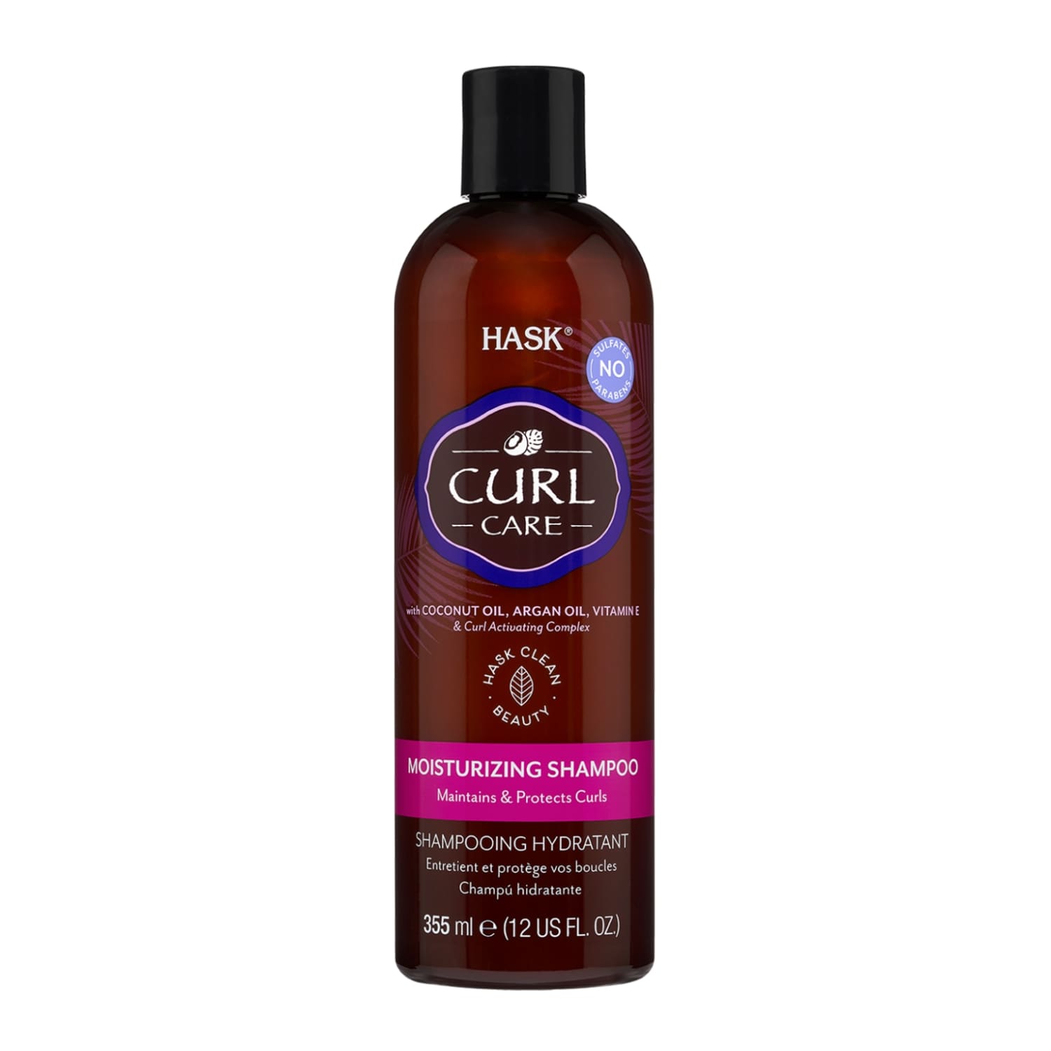 Увлажняющий шампунь HASK CURL CARE, 355 мл