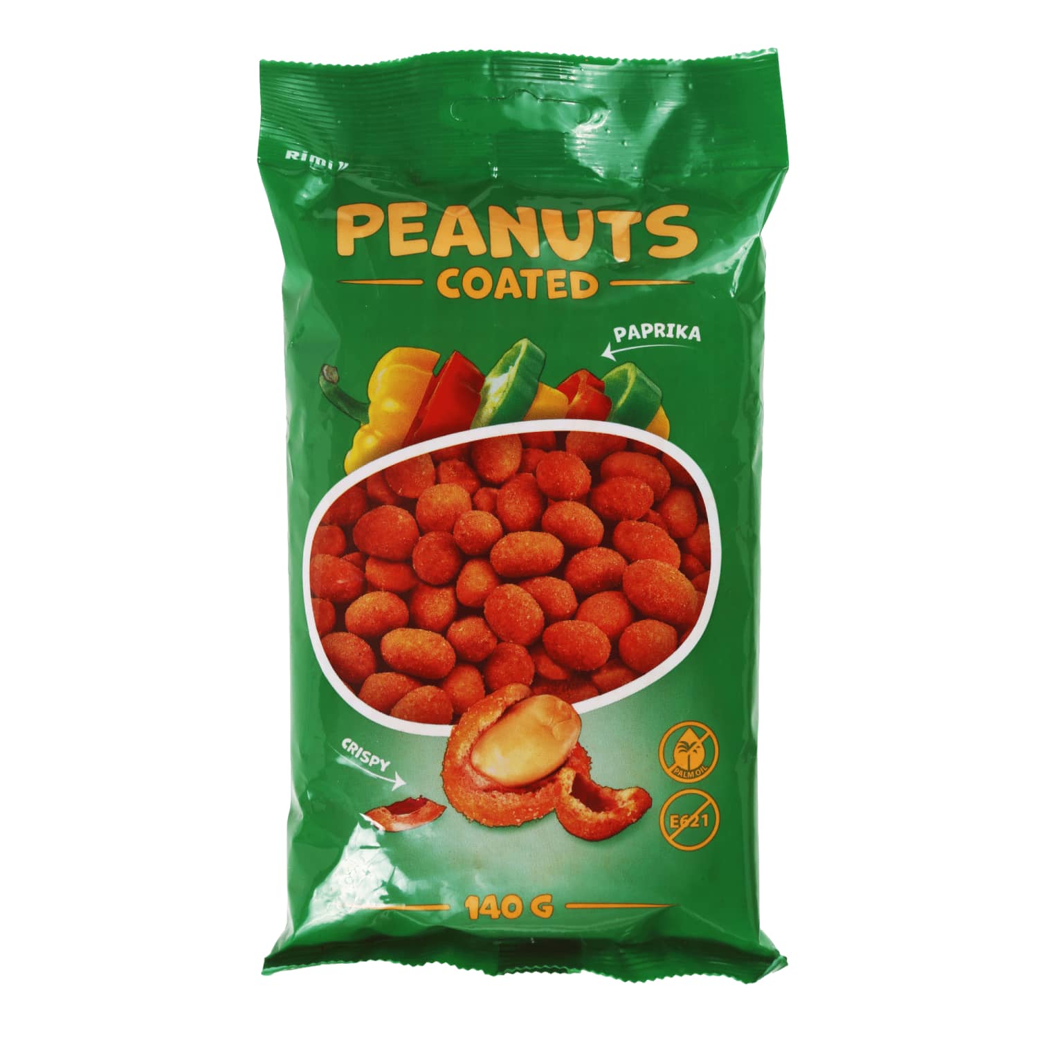 Peanuts RIMI, paprika flavor, 140 g