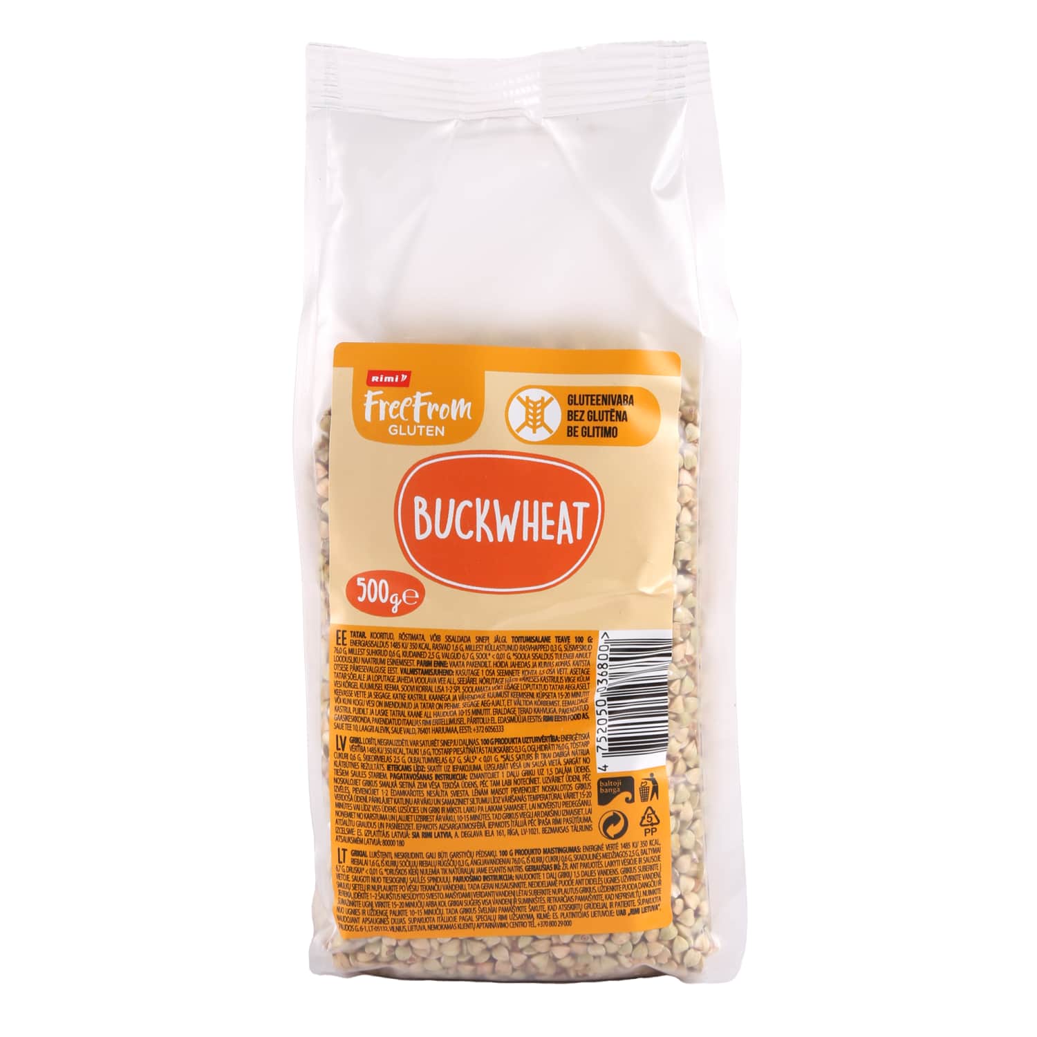 Shelled buckwheat RIMI FREE FROM, 375 g