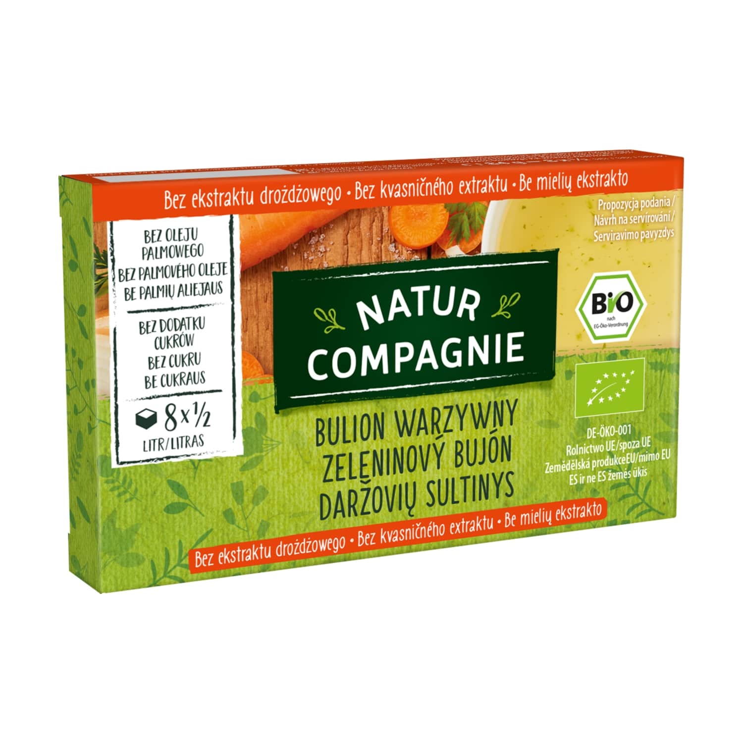 Vegetable broth without yeast, NATUR COMPAGNIE, 80 g