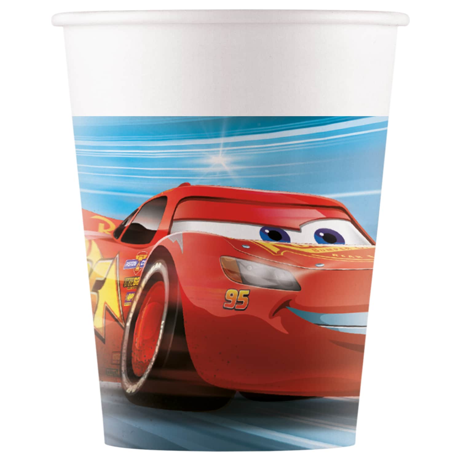 Popierin. puodeliai CARS FSC, 200 ml, 8 vnt.