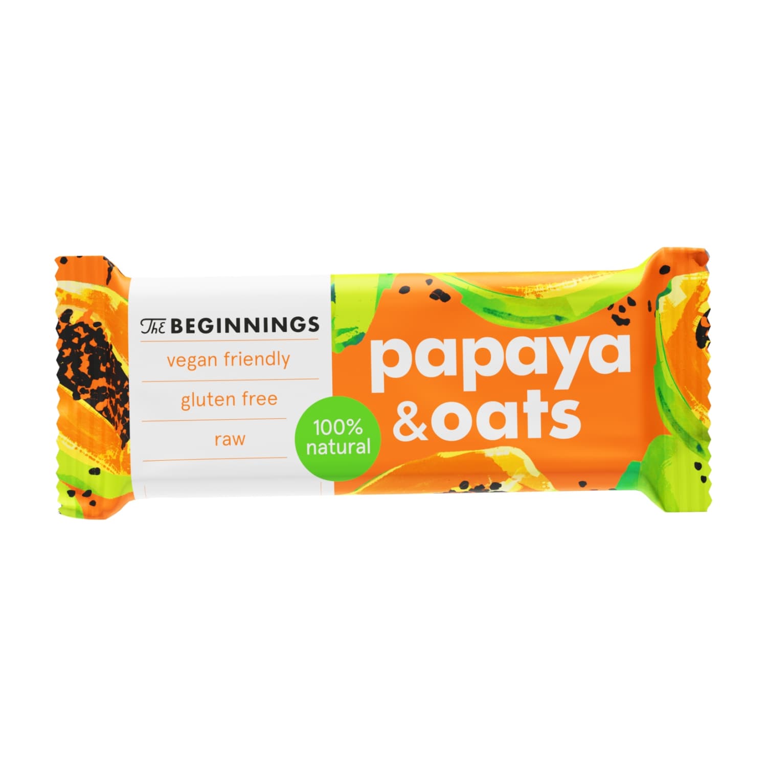 Bar with papaya THE BEGINNINGS, 40 g