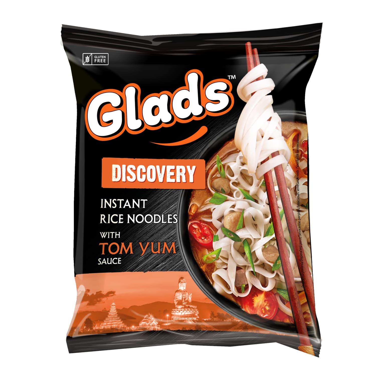 Рисовые макароны GLADS со вкусом ТОМ ЯМ, 65 г