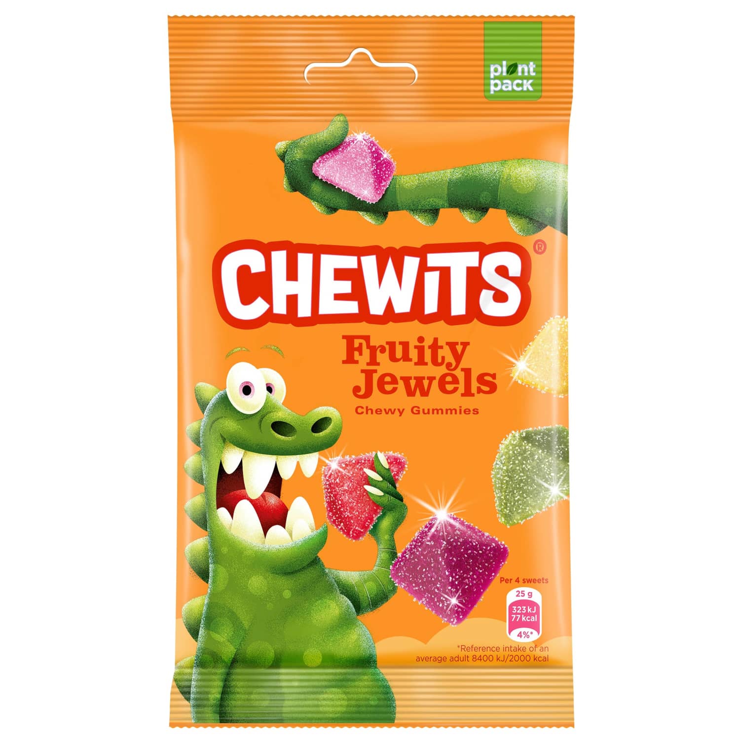 Sour candies CHEWITS JEWELS, 125 g
