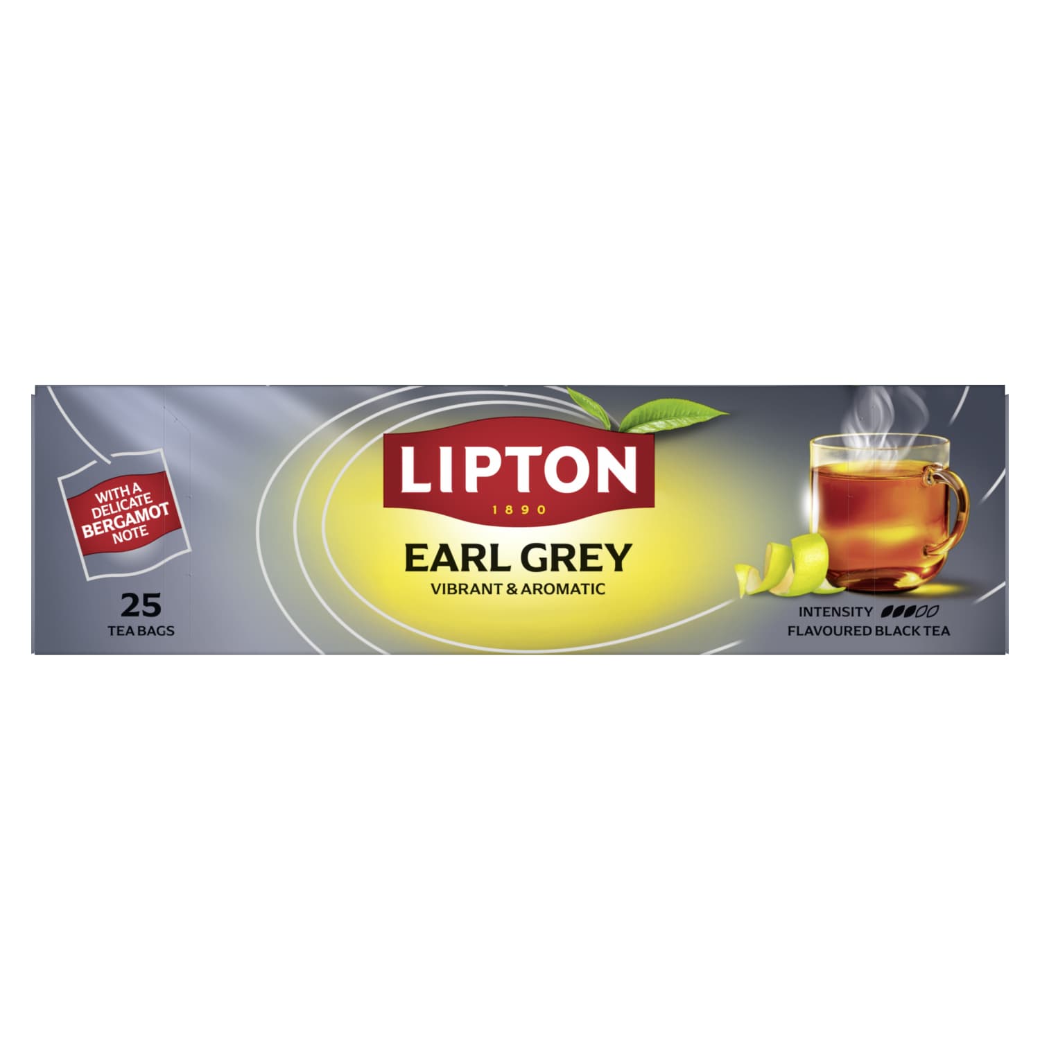 Juodoji arbata LIPTON EARL GREY, 25 vnt.