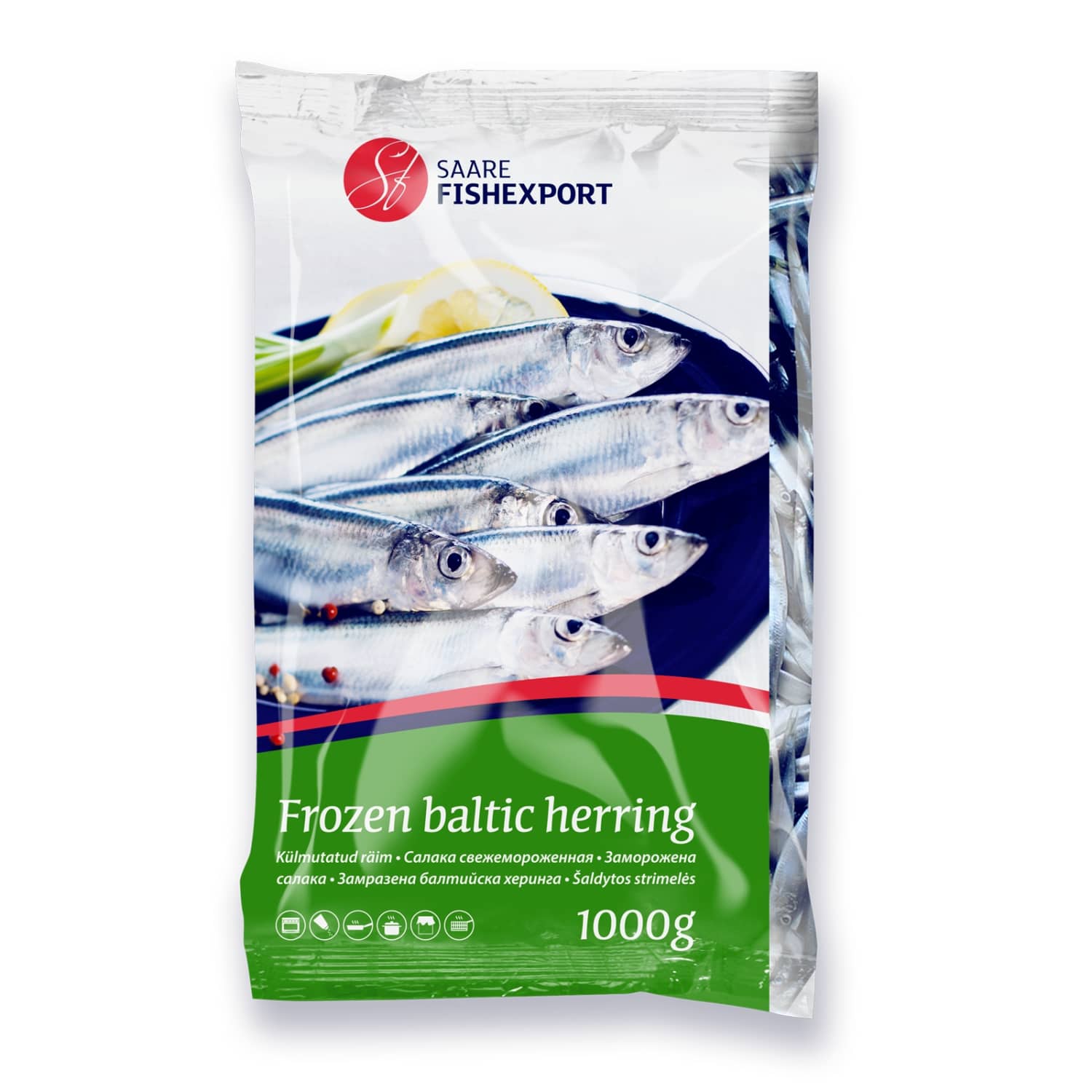 Замороженные шпроты SAARE FISHEXPORT, 1 кг