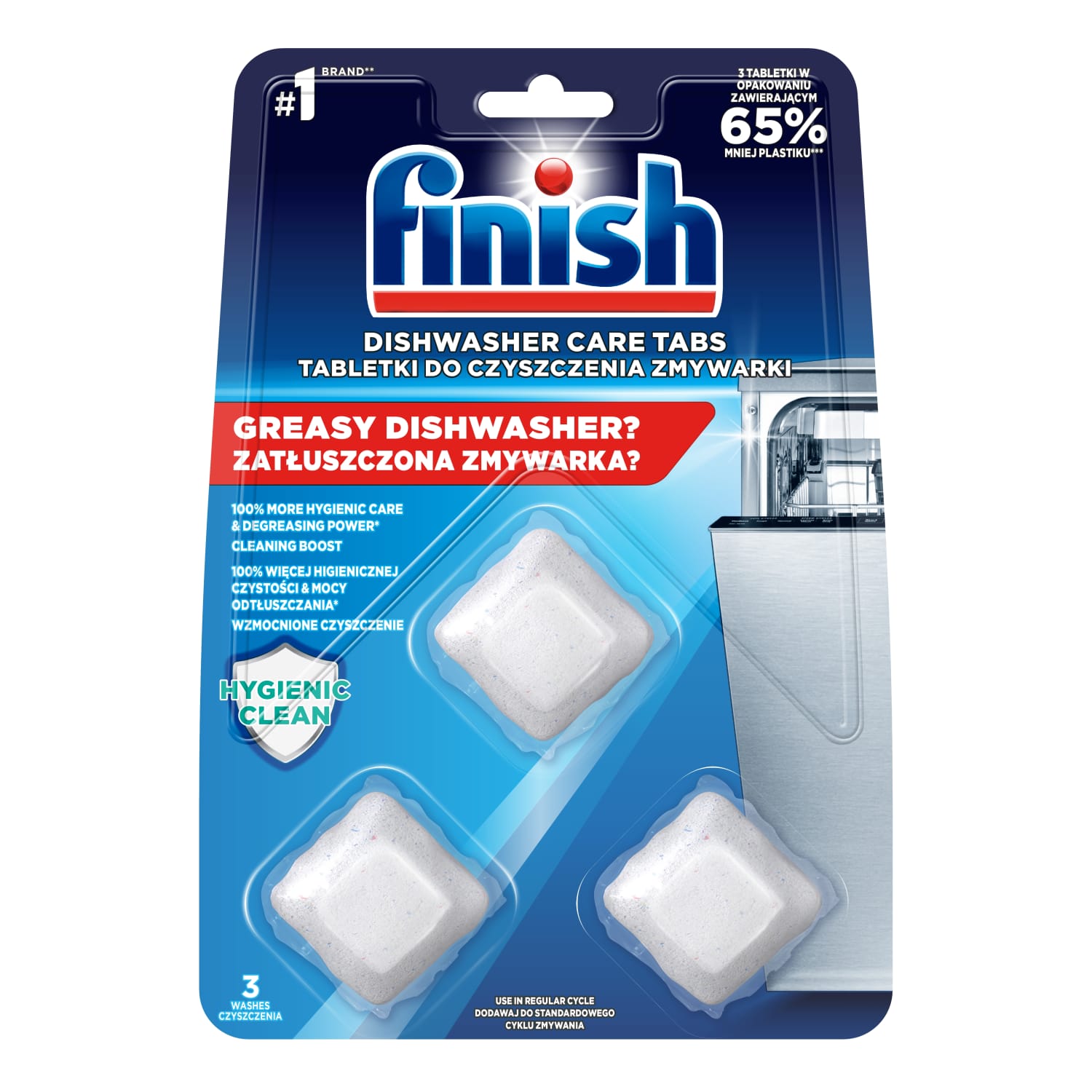 Residue Cleaner FINISH DISHWASHER, 3 pcs.