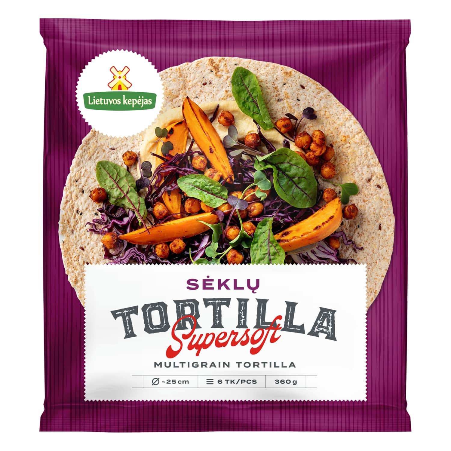 Multigrain Tortillas LIETUVOS KEPĖJAS, 360g