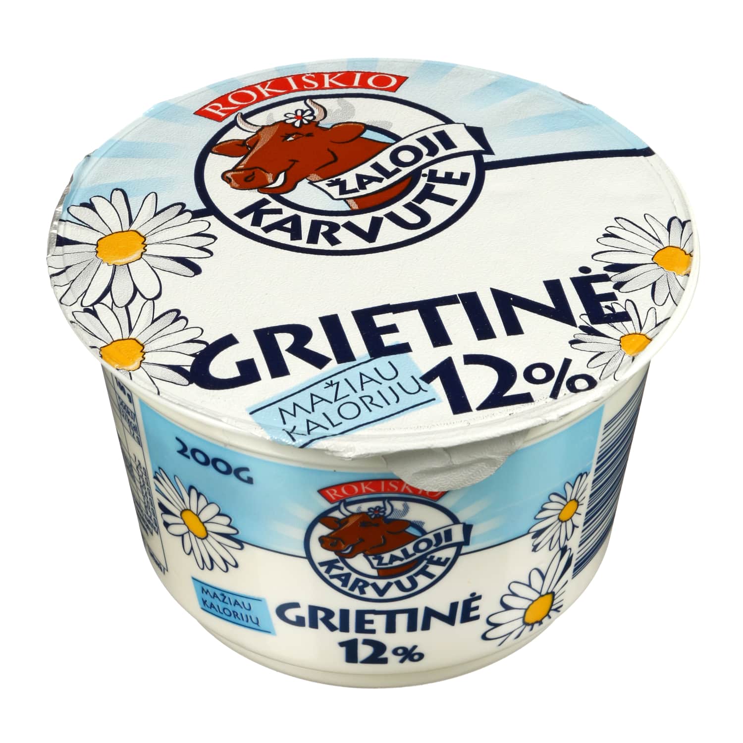 Сметана ŽALOJI KARVUTĖ, 12% жира, 200 г