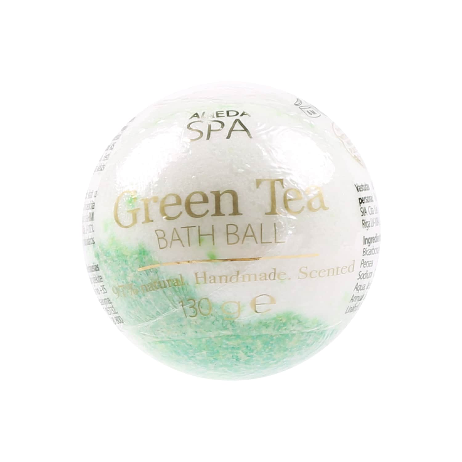 Bath bomb ALMEDA SPA GREEN TEA, 130 g