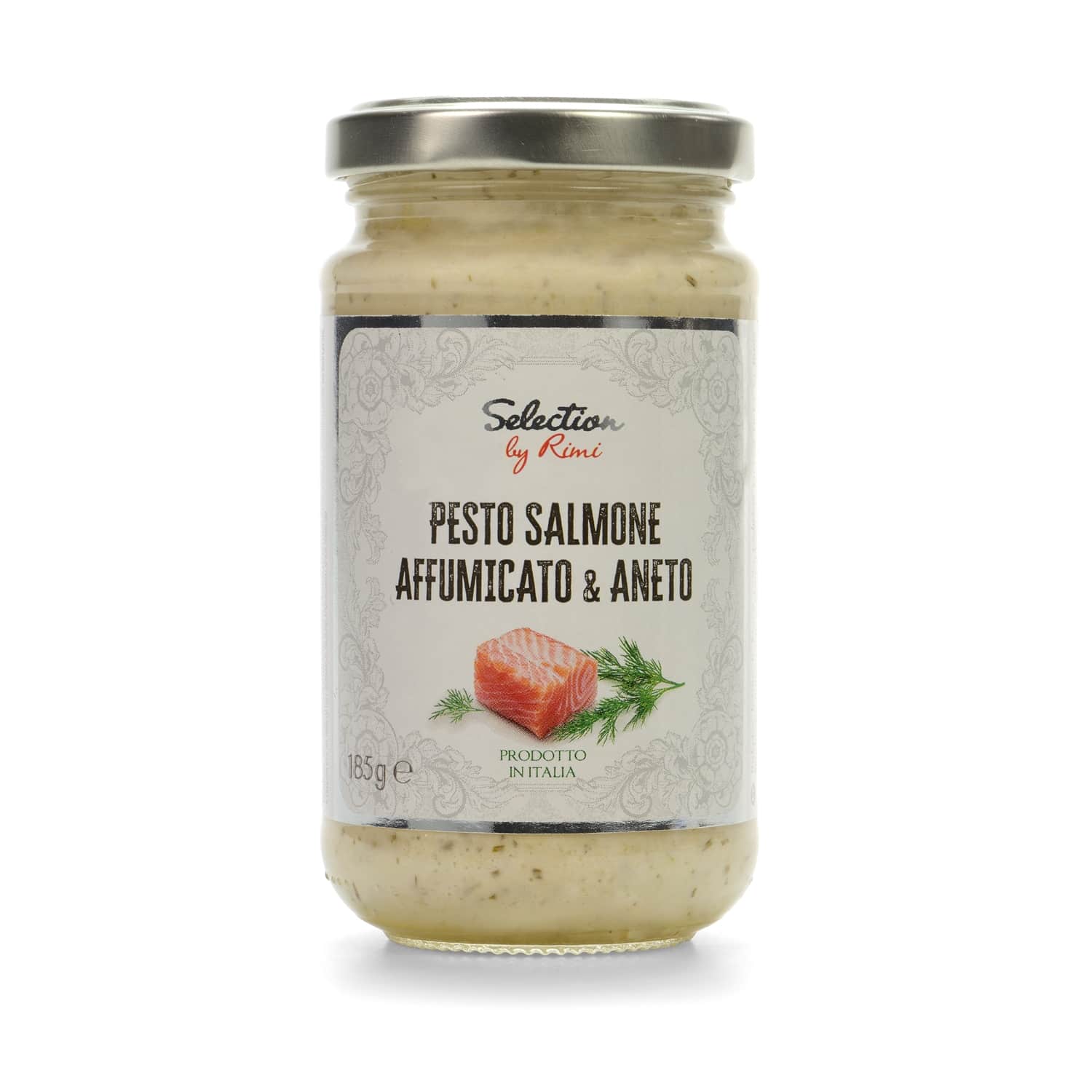 Smoked salmon PESTO sauce SEL. BY RIMI, 185 g