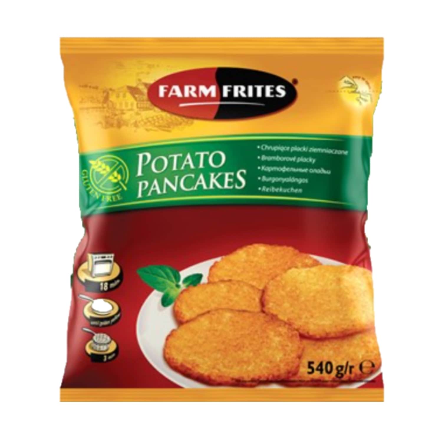 Frozen potato pancakes FARM FRITTES, 540 g