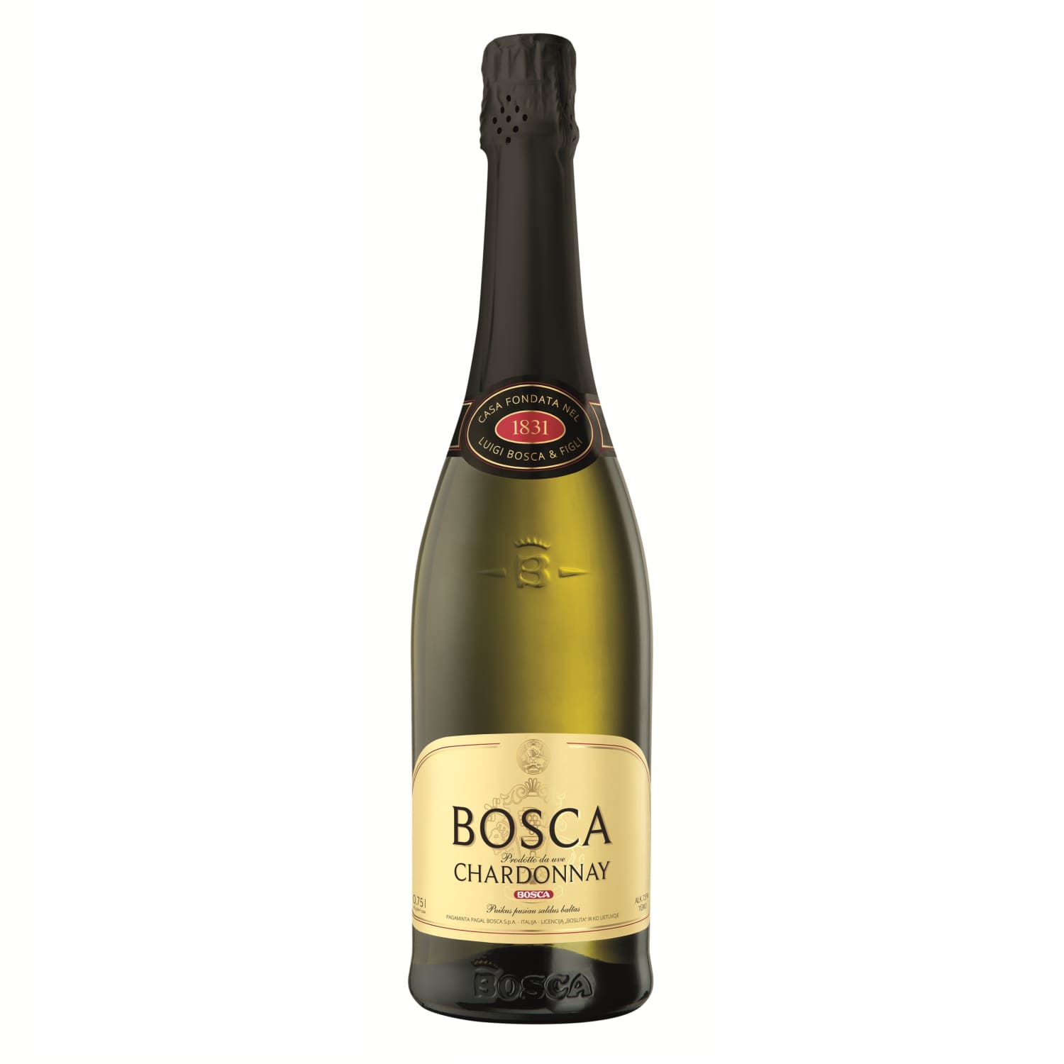 Alk. gėrimas BOSCA CHARDONNAY, 7,5 %, 0,75 l