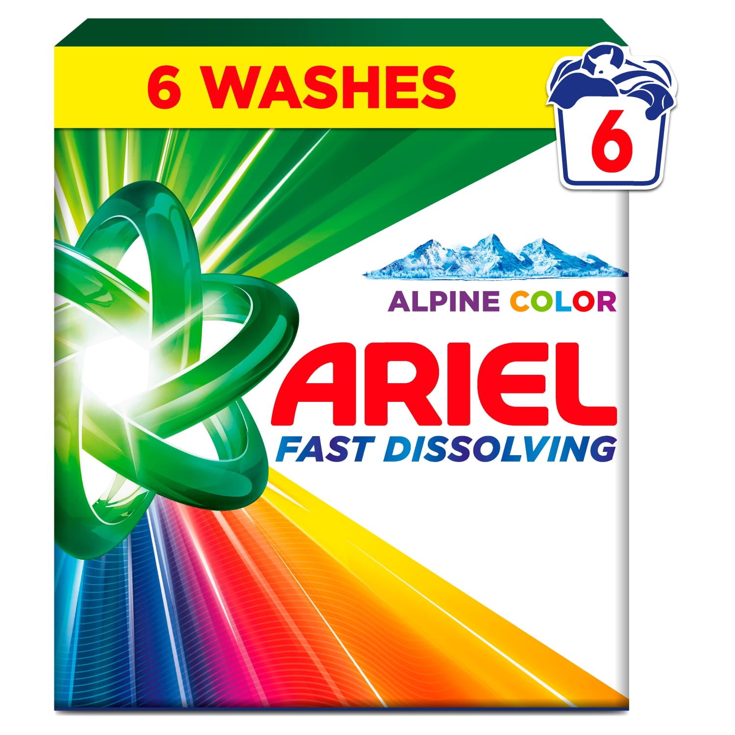 Skalbimo milteliai ARIEL COLOR, 6 sk., 330 g