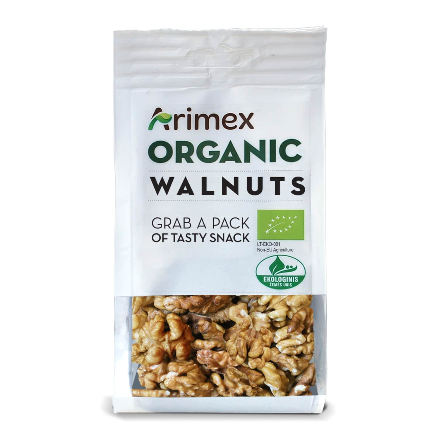 Ekologiški graikiniai riešutai ARIMEX, 150g